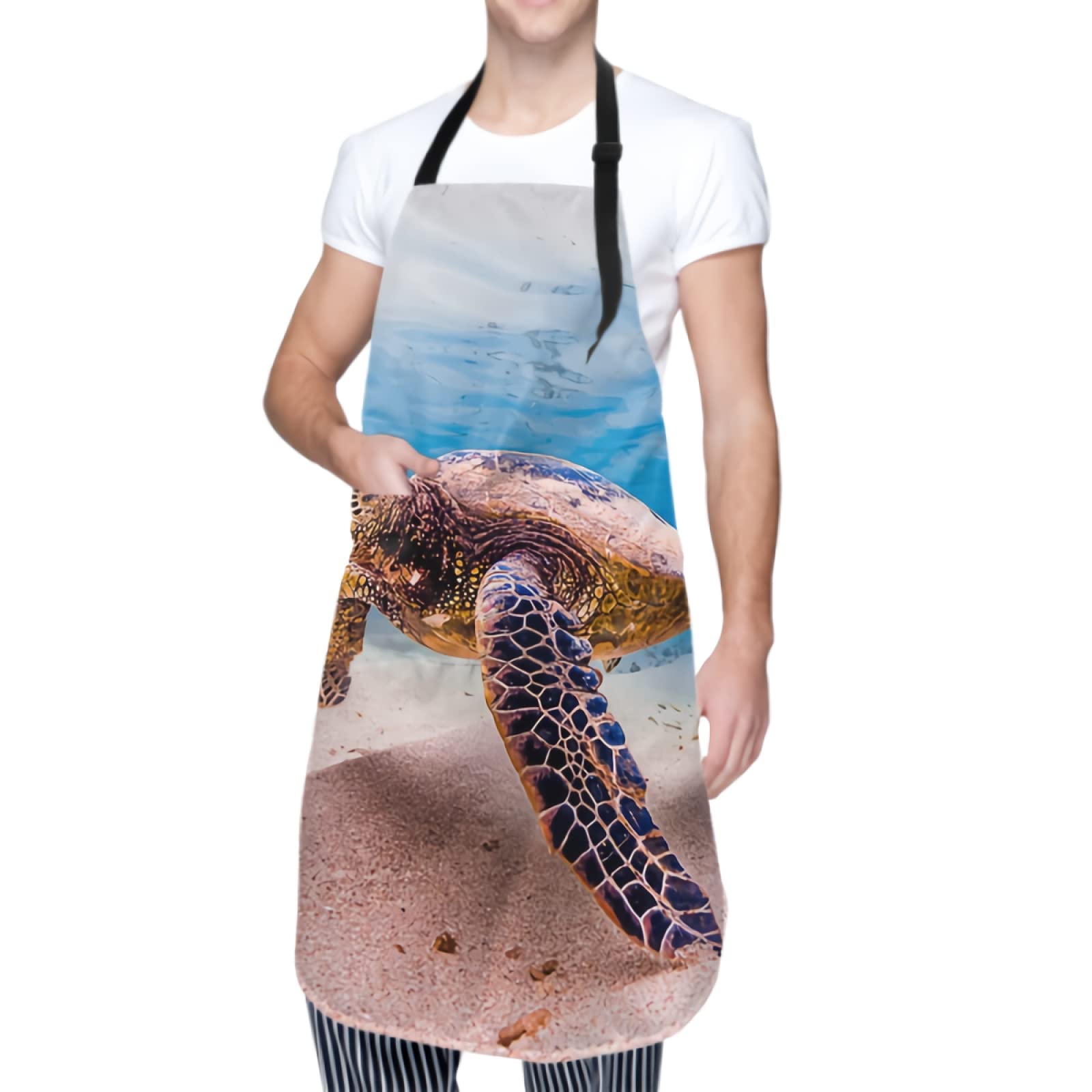 Waterproof Chef Apron with Pockets for Men & Women - Cute Cooking Gift for BBQ, Baking & Kitchen Use