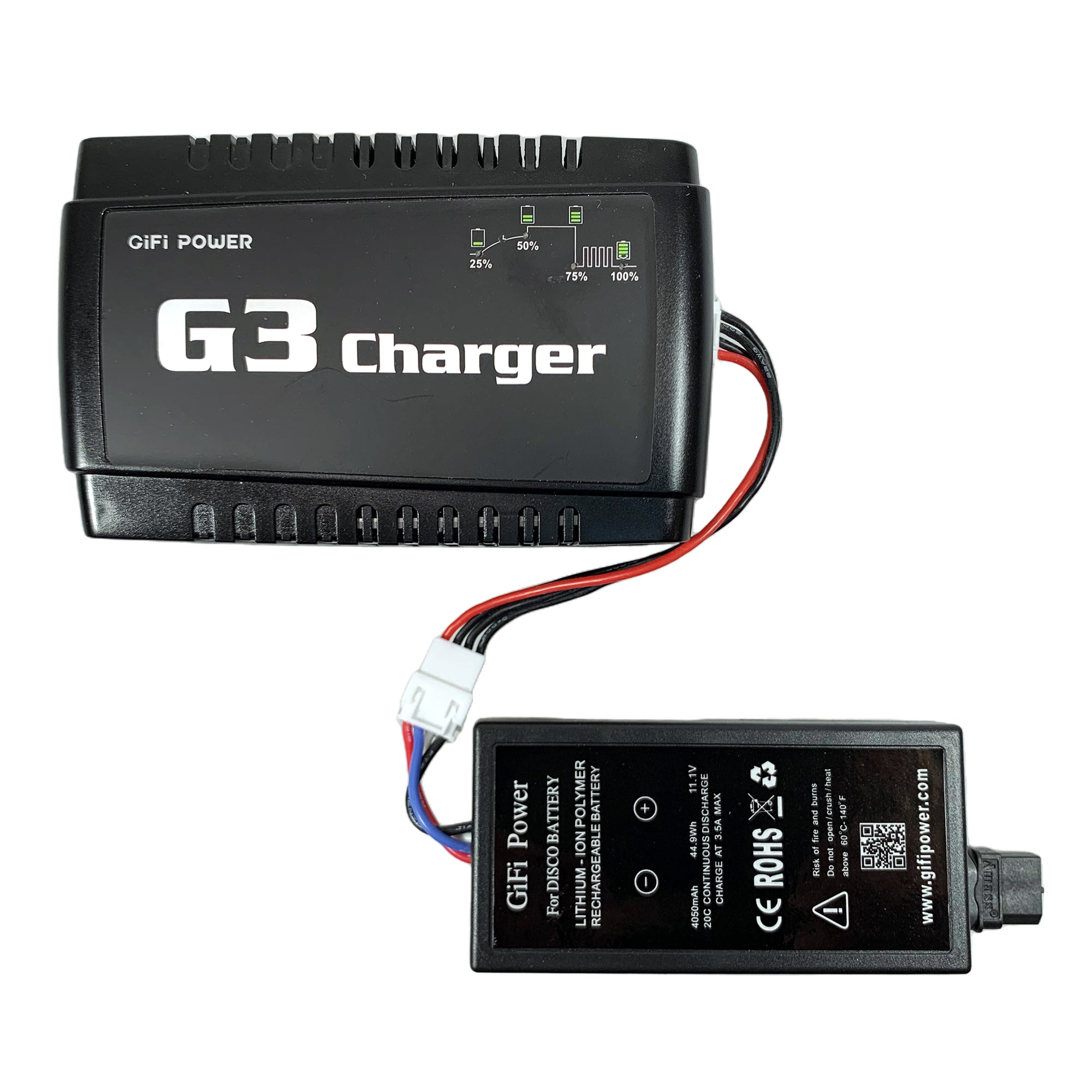 GIFI Balance Charger for Lithium Polymer Batteries - Compatible with Yuneec Q500, Parrot Disco FPV Drones | Fast & Safe RC Battery Charging for Aerial Photography & FPV Racing
