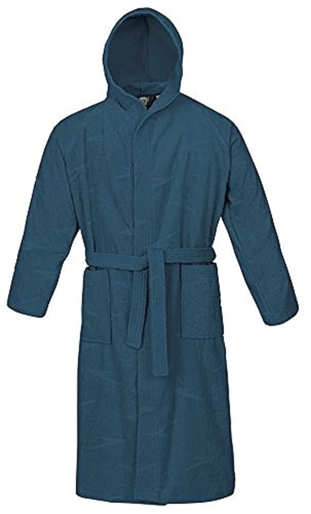 Speedo Basic Jacquard Men's Bathrobe - Soft Cotton Robe for Men, Quick Dry Swim Cover Up, Spa & Poolside Lounging, Post Swim Wear, Home Relaxation