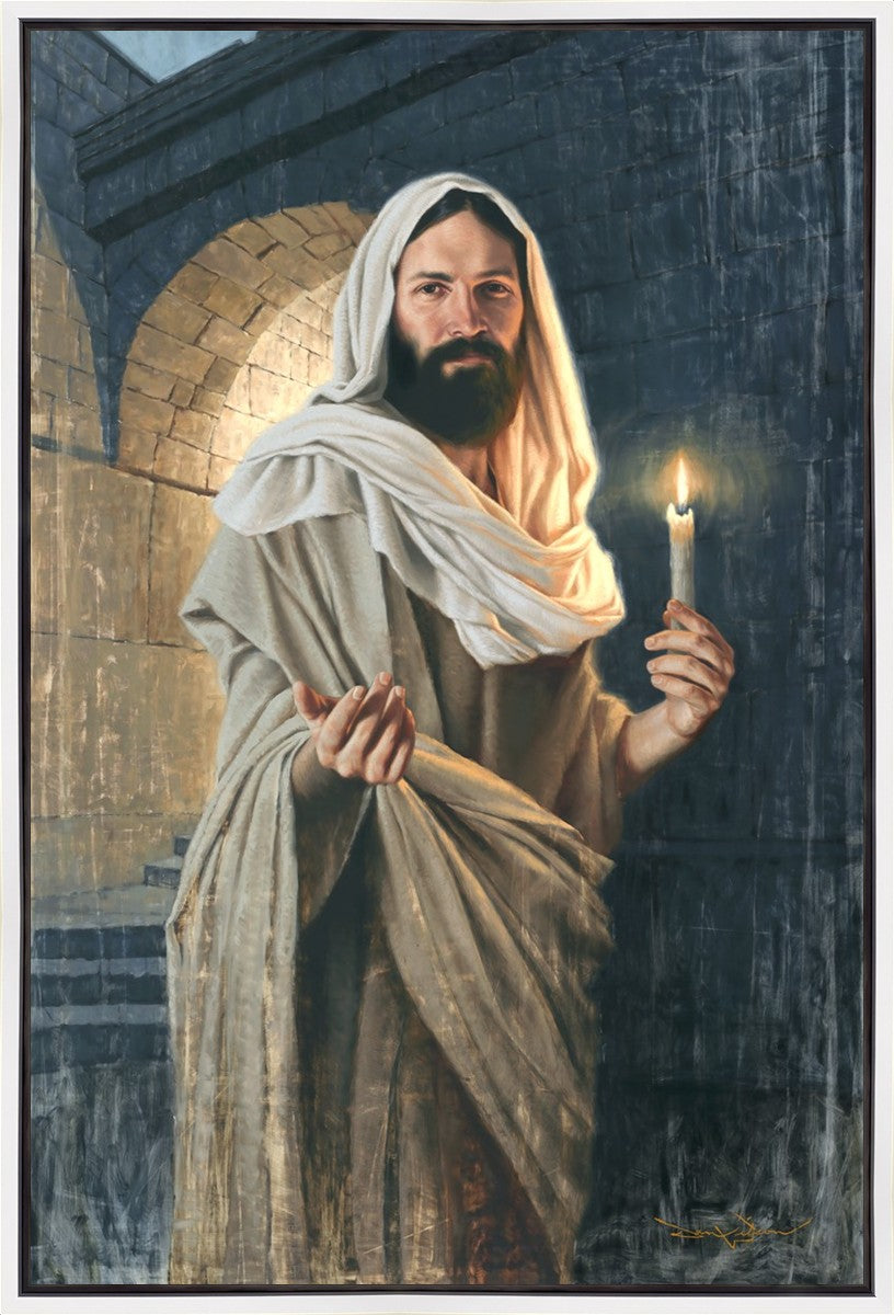 Abide With Me, 'Tis Eventide Gallery Wrap Canvas - Religious Hymn Wall Art for Home Decor, Church & Meditation Spaces - Perfect for Living Room, Bedroom & Prayer Room Decorations