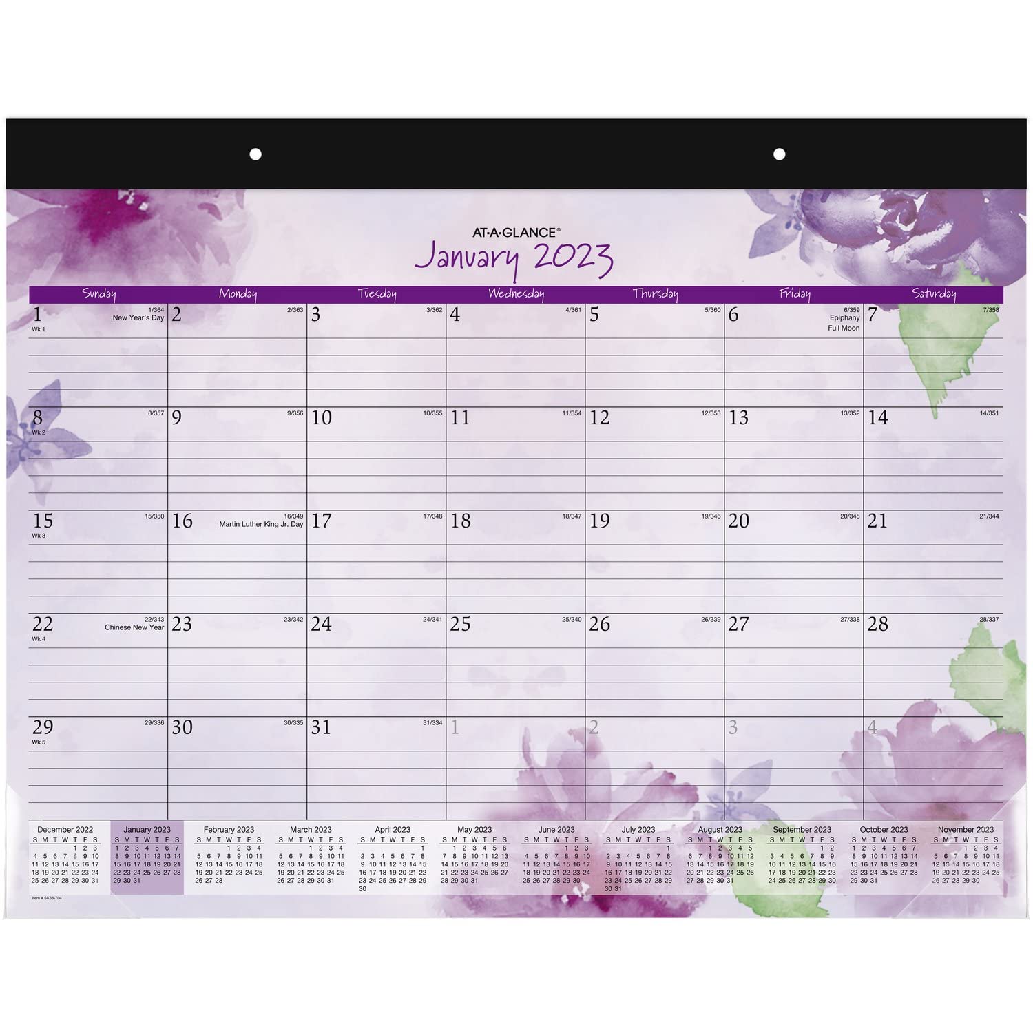 AT-A-GLANCE 2023 Monthly Desk Calendar - 21.75