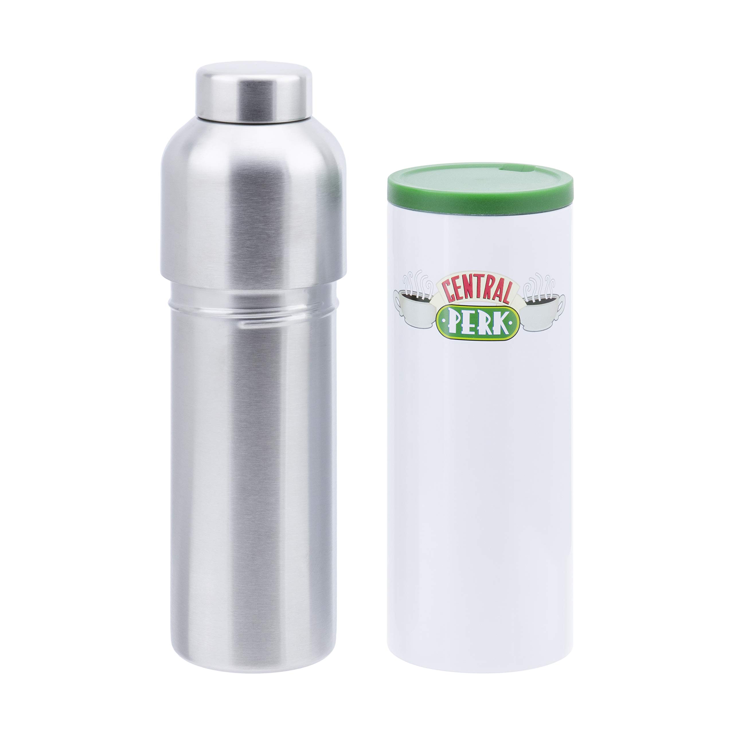 Paladone Combo Friends Travel Tumbler - Central Perk Inspired Coffee Mug | Insulated Stainless Steel Cup for Hot & Cold Drinks | Perfect Gift for Friends Fans, Office Use, Travel & Outdoor Activities
