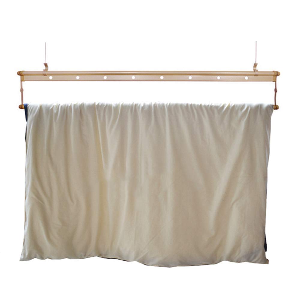 Adjustable Indoor & Balcony Clothes Hanger with Lifting Rack - Space-Saving Laundry Drying Solution for Apartments & Small Homes