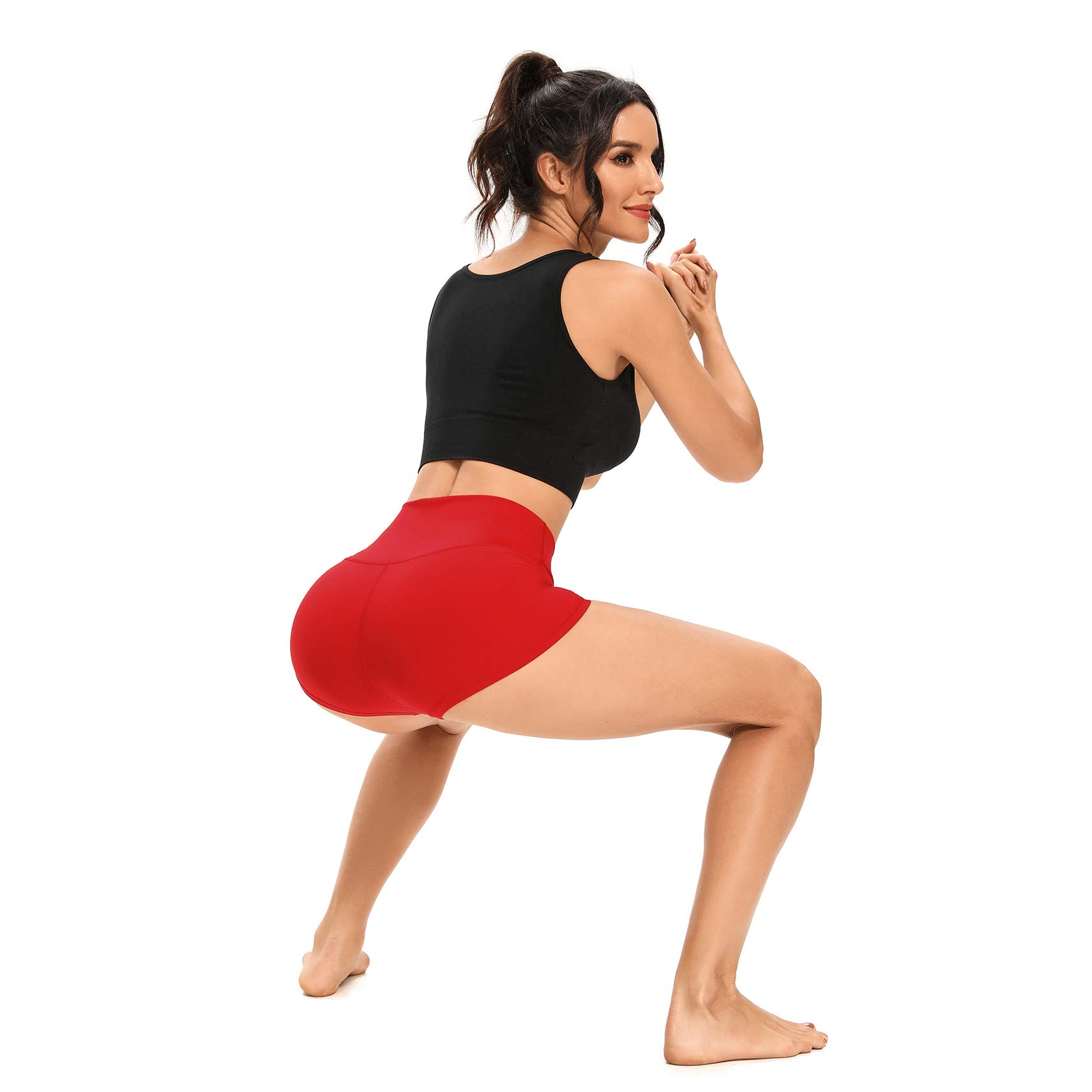 LXNMGO High Waist Yoga Shorts for Women - 2