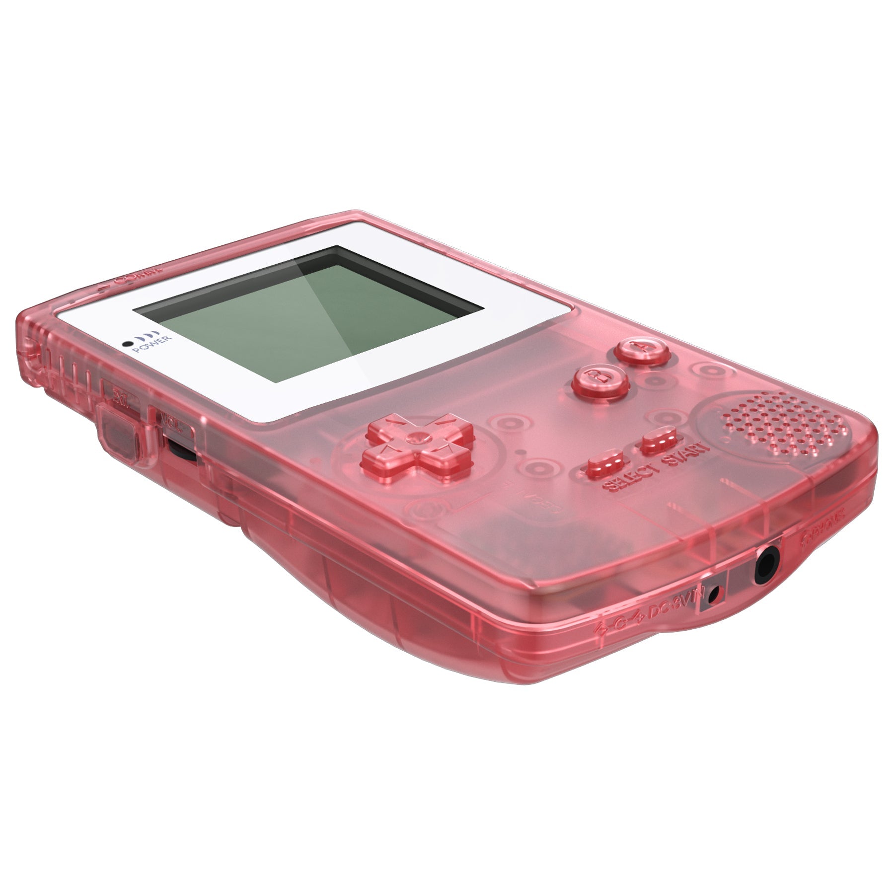 eXtremeRate IPS Ready Upgraded GBC Replacement Shell Kit with Buttons & White Screen Lens for Gameboy Color - Compatible with GBC OSD IPS, Regular IPS & Standard LCD (Cherry Pink) - Perfect for Gameboy Color Console Modding and Retro Gaming Enthusiasts