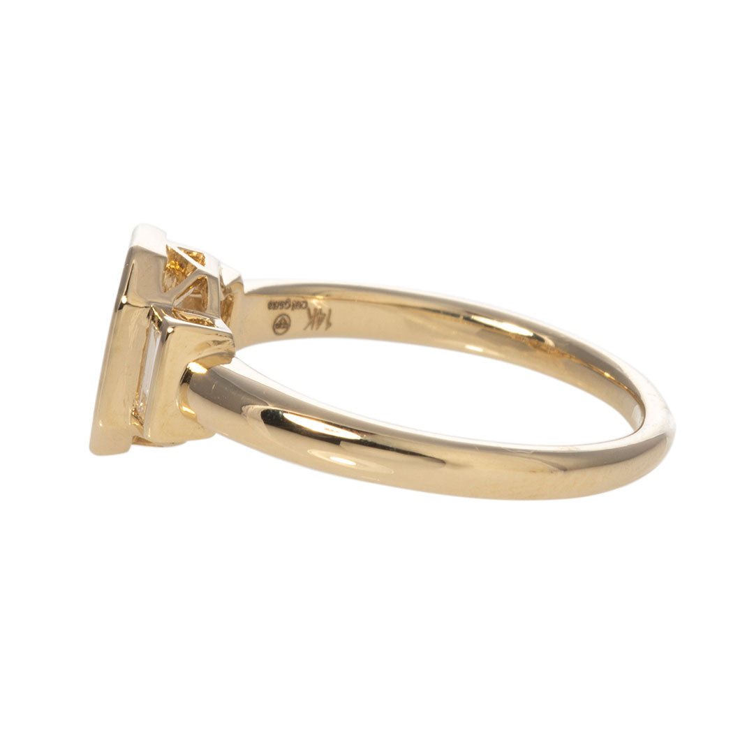 0.61ctw Emerald Cut Diamond Engagement Ring in 14K Yellow Gold - Perfect for Proposals, Anniversaries & Special Occasions