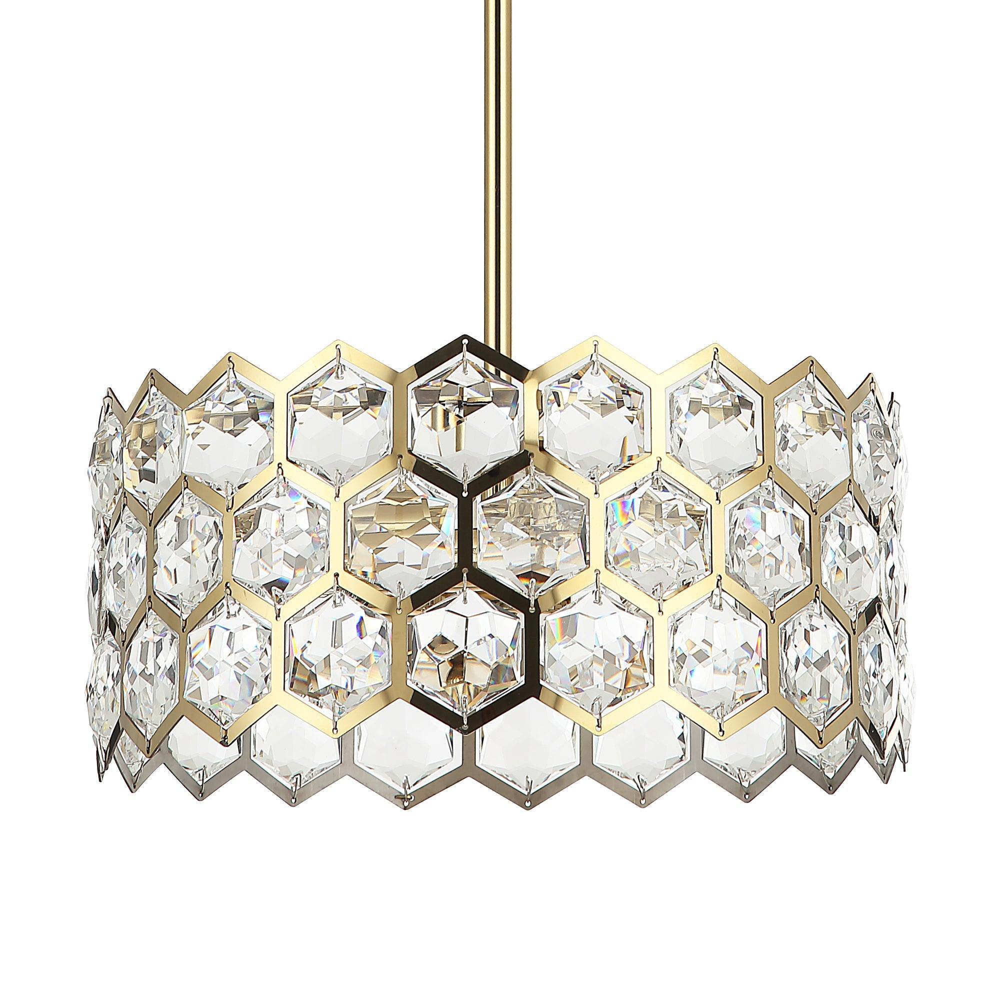13 Inch Modern Golden 3-Light Pendant Lighting Fixture for Living Room, Dining Room, Kitchen Island - Elegant Ceiling Light with Adjustable Height