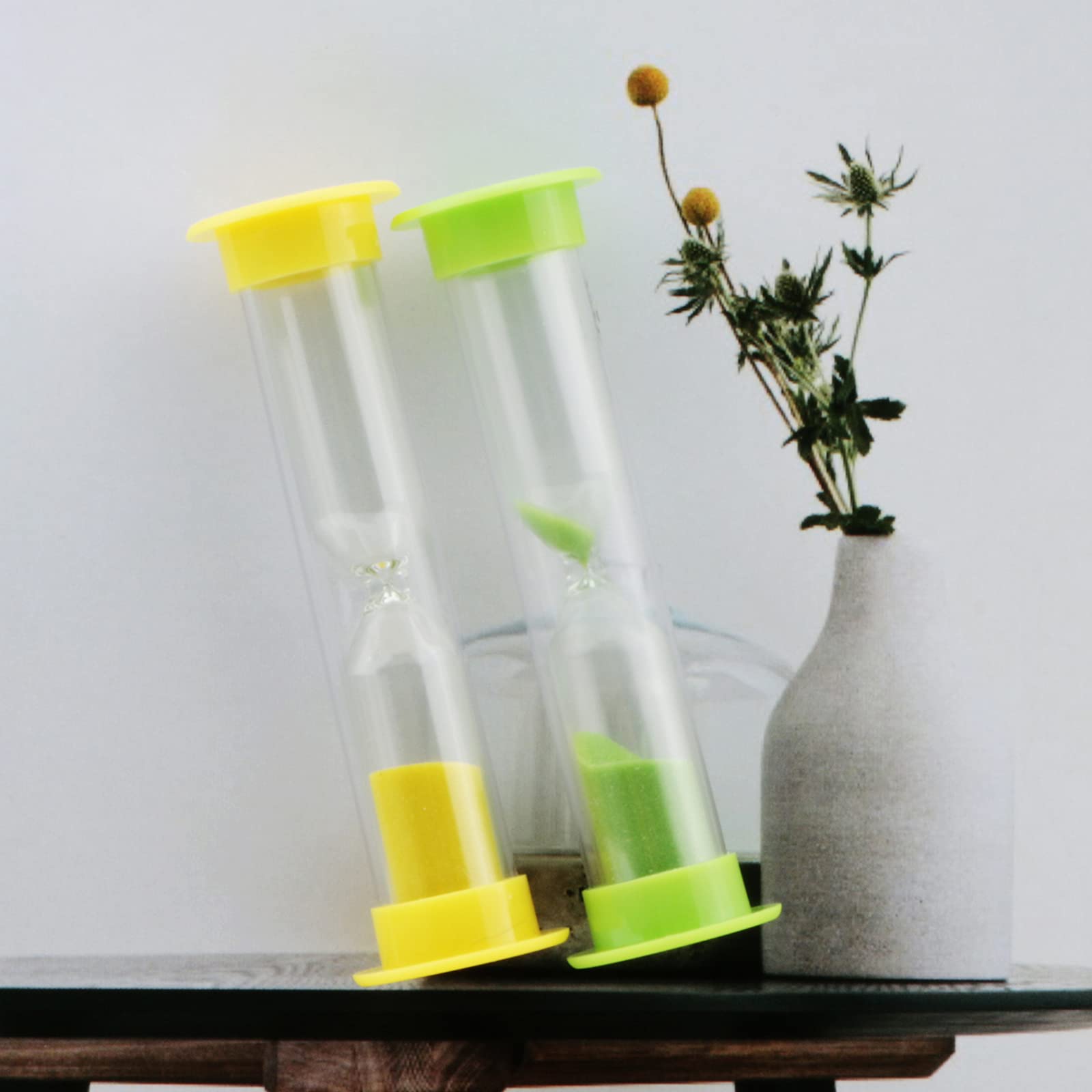6PCS Colorful Sand Timers Set - 30S, 1Min, 2Min, 3Min, 5Min, 10Min Hourglass Sand Clock for Kids & Adults | Perfect for Tooth Brushing, Classroom Activities, Games, Cooking & Time Management