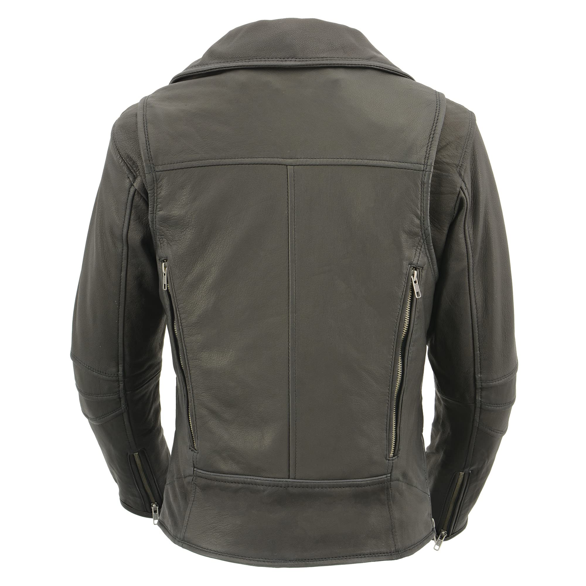 Milwaukee Leather Women's Lightweight Long Biker Jacket MLL2581 - Beltless & Vented Design for Comfort - Perfect for Motorcycle Riding & Casual Outfits