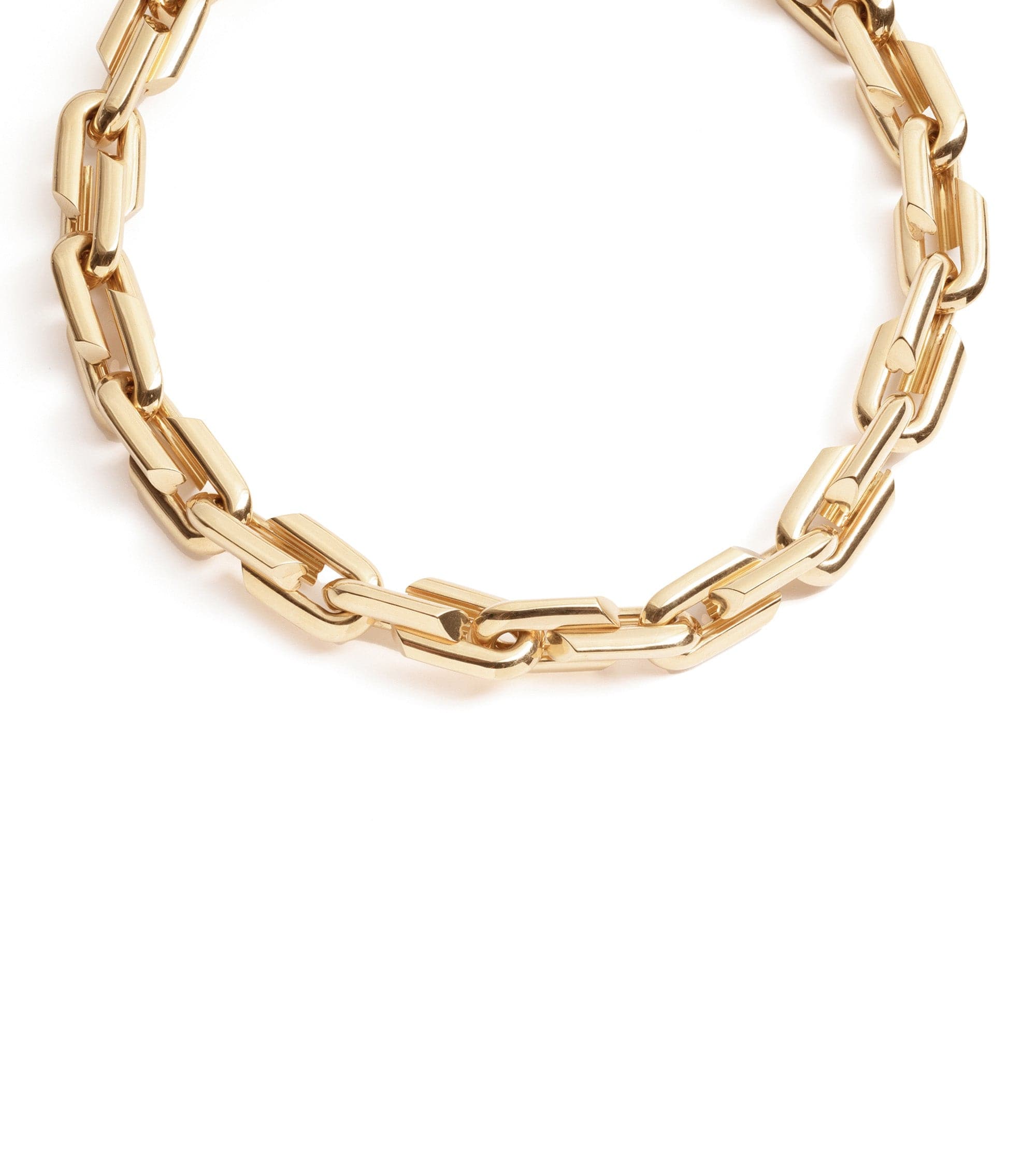 Oversized Strong Hearts Love Link Chain Necklace for Women - Trendy Couple Gift for Valentine's Day, Anniversary & Romantic Date Night