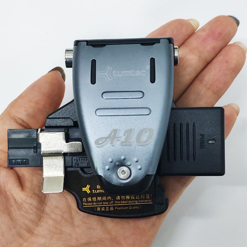 TUMTEC A10 One-Step Fiber Optic Cutter Kit - FTTH Cable Cutting Knife & Fusion Splicer Tool - Perfect for Fiber Optic Installation, Maintenance, and Network Repair