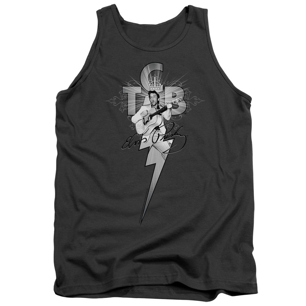 Elvis Presley TCB Ornate Vintage Style Tank Top for Men & Women - Casual Summer Wear, Music Festival Outfit, Retro Concert Tee