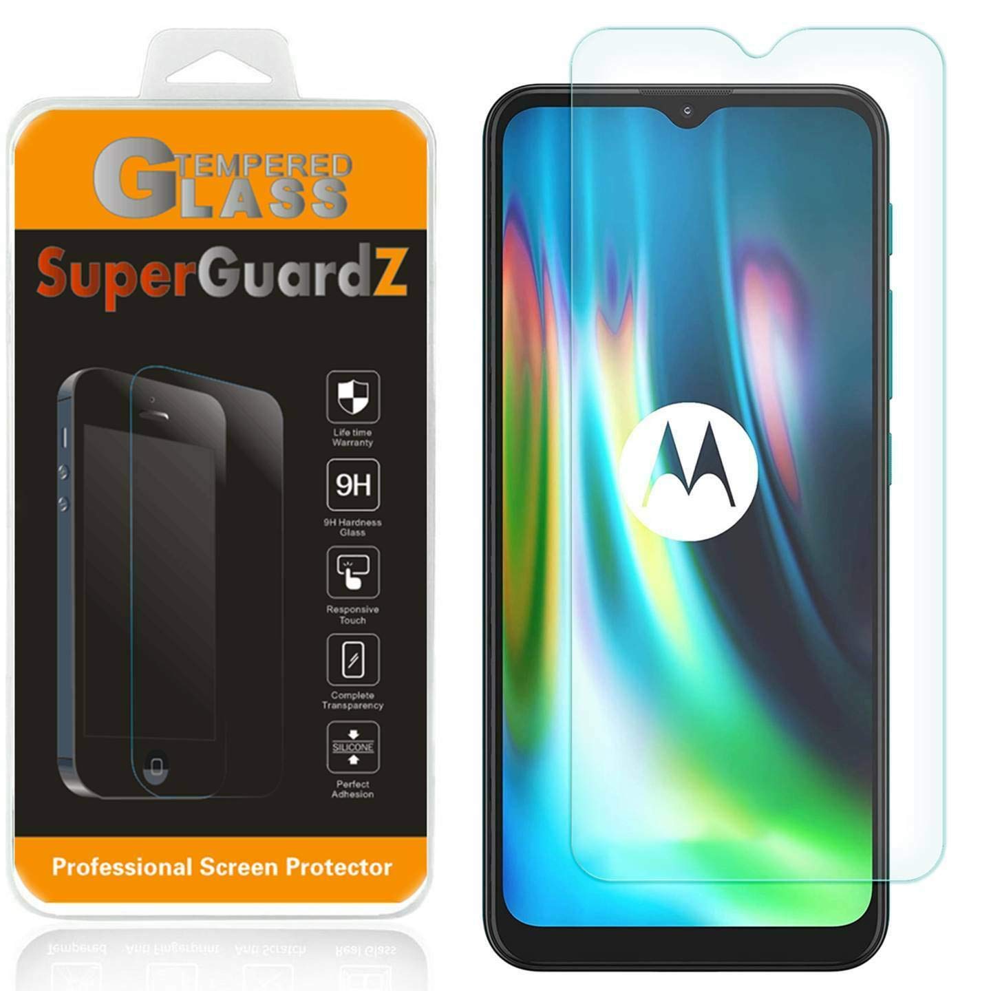 3-Pack Tempered Glass Screen Protector for Motorola Moto G9 / G9 Play / E7 Plus / E7 (2020) - 9H Hardness, 0.3mm Ultra-Thin, Anti-Scratch, Anti-Bubble, Anti-Fingerprint - Perfect for Daily Protection & Gaming