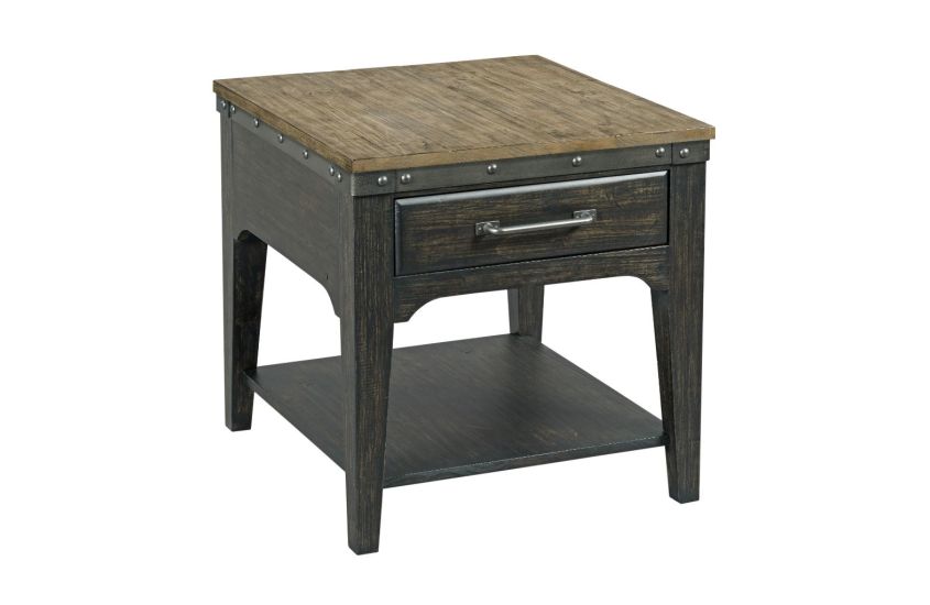 Plank Road Collection Coffee Table and End Table Set - Rustic Wooden Side Tables for Living Room, Bedroom, or Office Decor