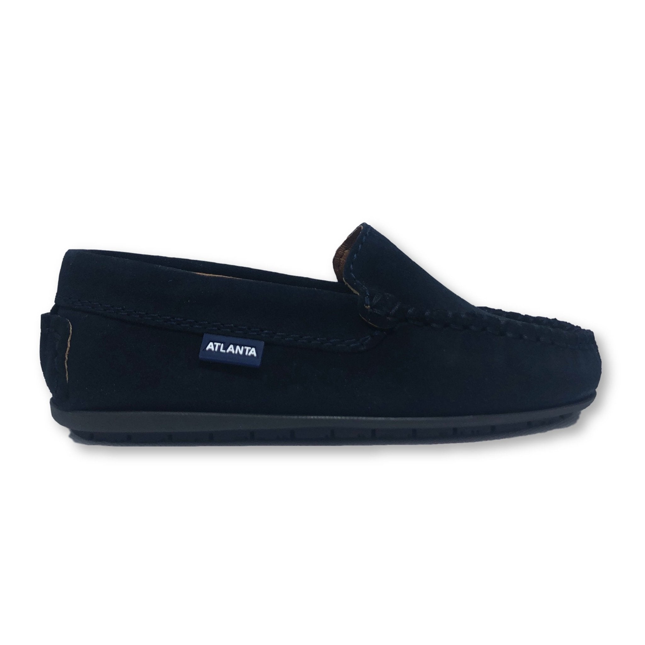 Men's Atlanta Moccasin Loafers - Navy Blue Suede Slip-On Shoes for Casual Wear & Business Casual Outfits