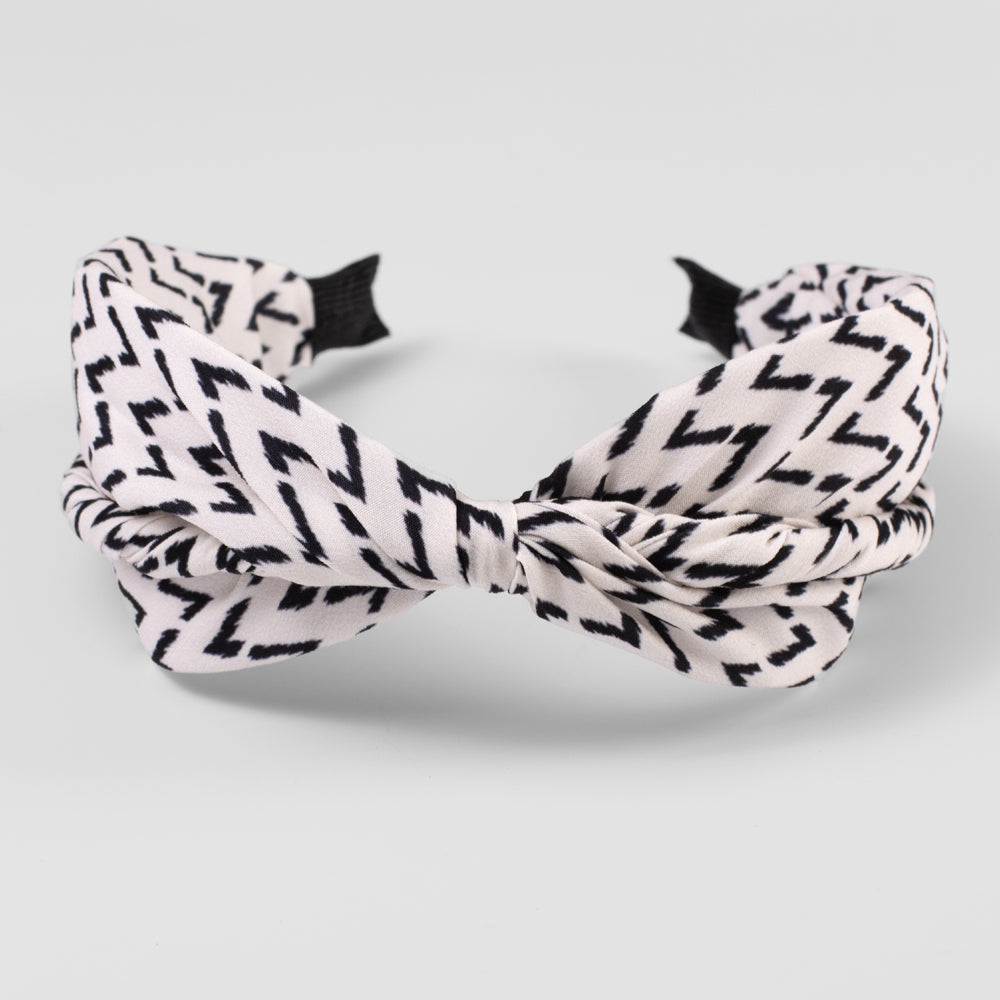 Handmade Zig Zag Print Headband for Women - Stylish Hair Accessories for Workout, Yoga, Running & Everyday Fashion