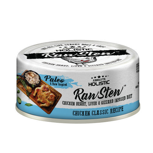 Premium Holistic Raw Stew Wet Food for Dogs & Cats - Grain-Free, All-Natural Ingredients, Balanced Nutrition - 80g Can - Perfect for Picky Eaters & Sensitive Stomachs - Ideal for Mealtime, Travel & Training Treats