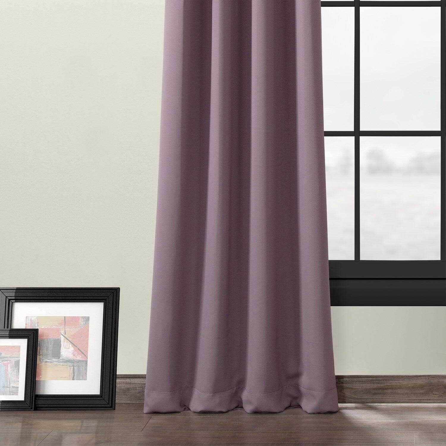 Purple Rain Grommet Blackout Curtains for Bedroom - Thermal Insulated Window Drapes for Home, Nursery & Office (54x84 Inches)