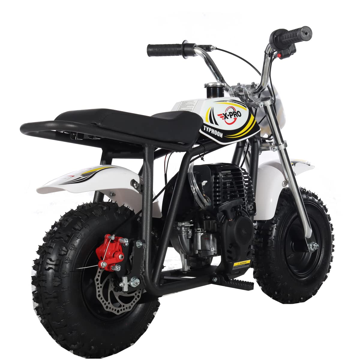 X-PRO Typhoon 40cc Mini Dirt Bike - Gas Powered Pit Bike for Adults & Teens - Off Road Motorcycle for Trail Riding & Backyard Fun (Black)