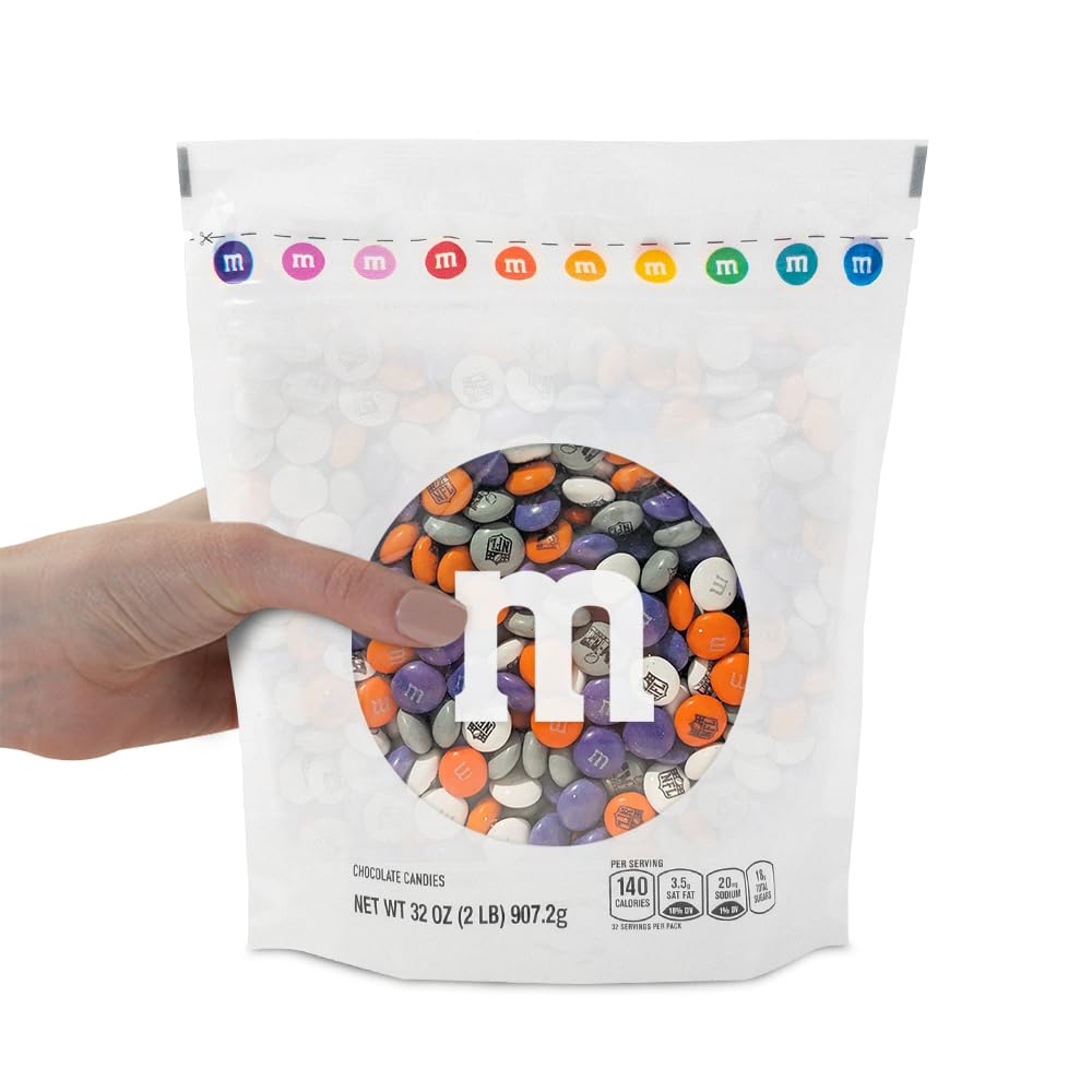 Super Bowl LVIII M&M'S Chocolate Candies Bulk - Party Snacks & Decor (2 LB) for Game Day