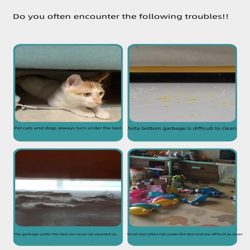 Under The Couch Blocker - Clear Furniture Gap Stoppers (5-Pack, 15.74