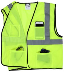 High Visibility Economy Lime Safety Vest (1-Pack) - Reflective Work Vest for Construction, Road Crews & Outdoor Safety
