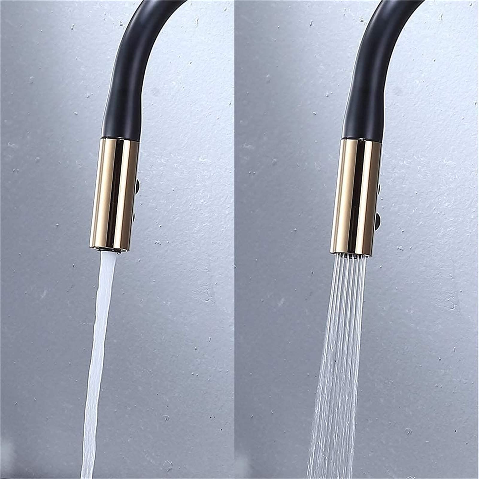 CHLDDHC One-Hand Stainless Steel Kitchen Sink Faucet with Pull-Out Sprayer, 360° Rotation & 2 Spray Modes for Hot/Cold Water - Perfect for Modern Home Cooking and Dishwashing