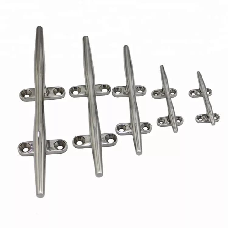 **Heavy Duty Stainless Steel Boat Cleat - Marine Grade Dock & Deck Rope Cleat for Yachts, Boats, and Docks | Open Base & Flush Mount Mooring Cleat for Secure Rope Tie-Down**    **Usage:** Perfect for securing ropes on docks, boats, yachts, and marine applications—ideal for mooring, anchoring, and docking.