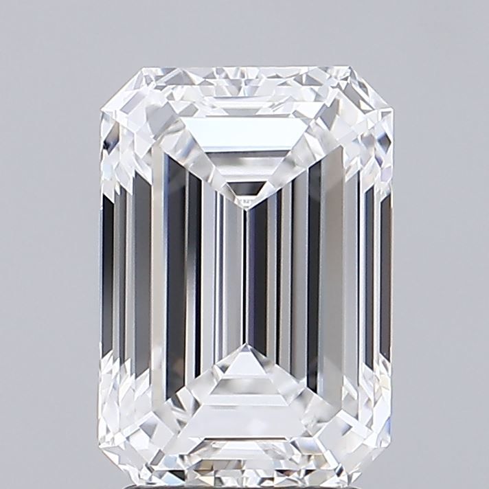 2.85 Carat E Color VVS1 Clarity Emerald Cut Lab-Grown Diamond for Engagement Rings & Fine Jewelry