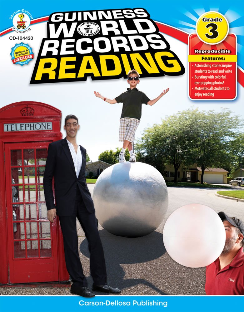 Guinness World Records® Book for 3rd Grade Reading Level - Fun Educational Resource for Classroom & Homeschool Learning