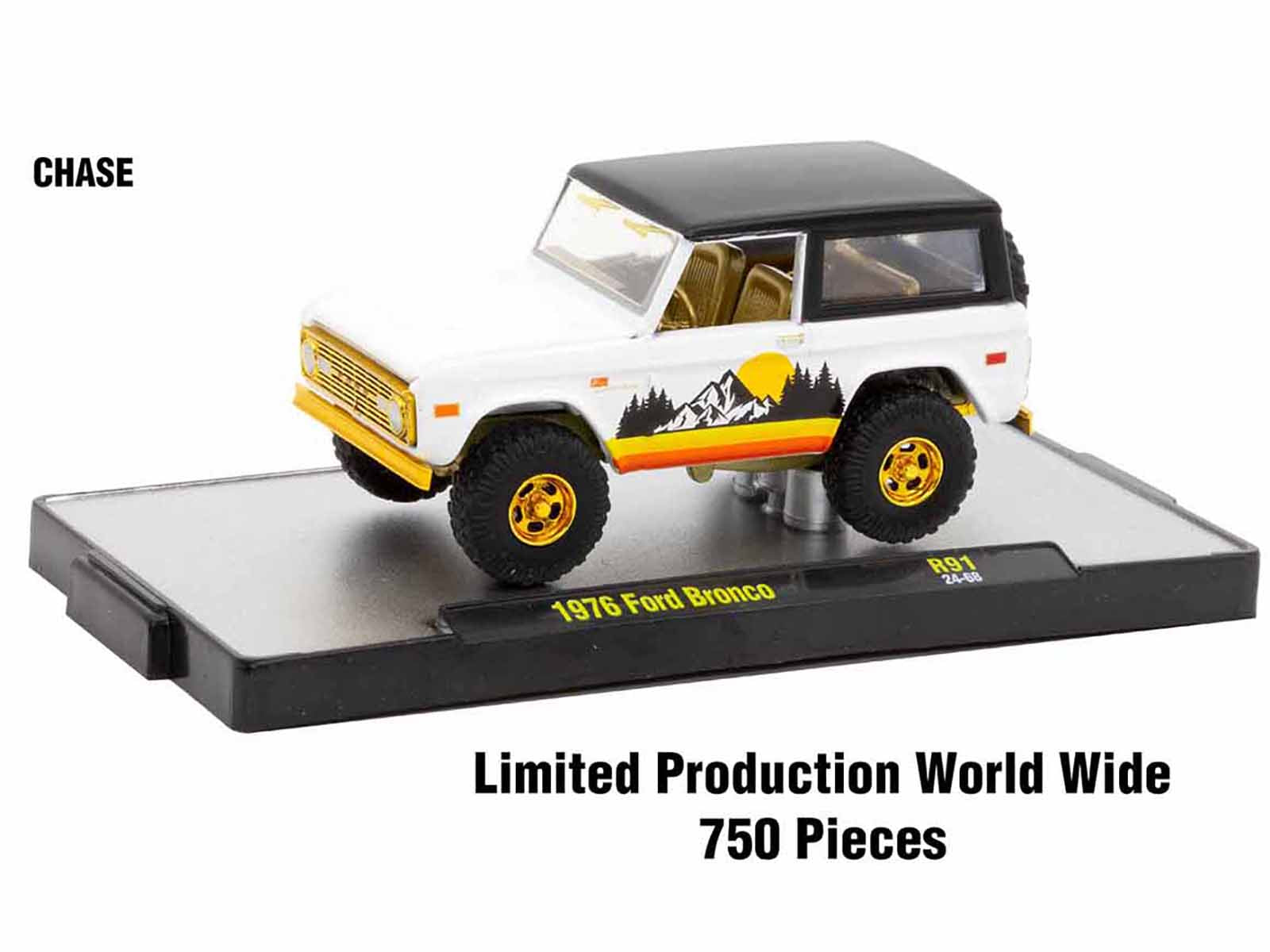 M2 Machines 1/64 Scale Diecast Model Cars - Auto Thentics 6-Piece Limited Edition Set (Release 91) in Display Case - Perfect for Collectors, Car Enthusiasts and Home/Office Decor