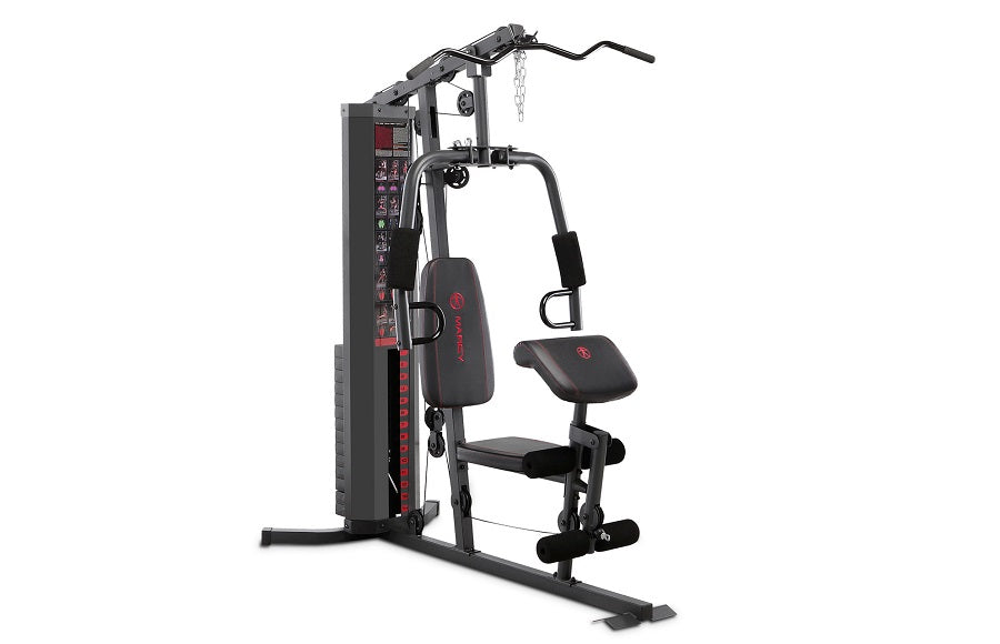 Marcy MWM-989 150lb Stack Weight Home Gym System for Full Body Workout - Strength Training Equipment for Home Use - Perfect for Small Spaces & Home Fitness Enthusiasts