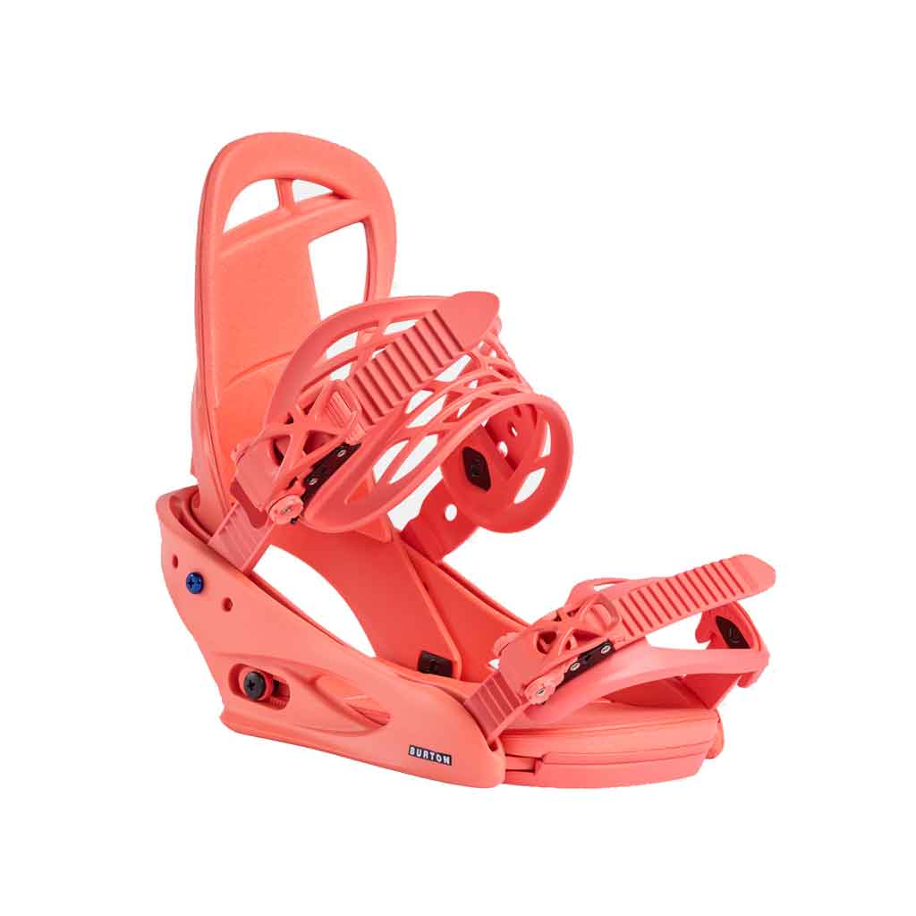Burton 24/25 Women's Citizen Snowboard Binding - Peach Echo | All-Mountain Freestyle Bindings for Women | Perfect for Park, Powder & Groomed Runs