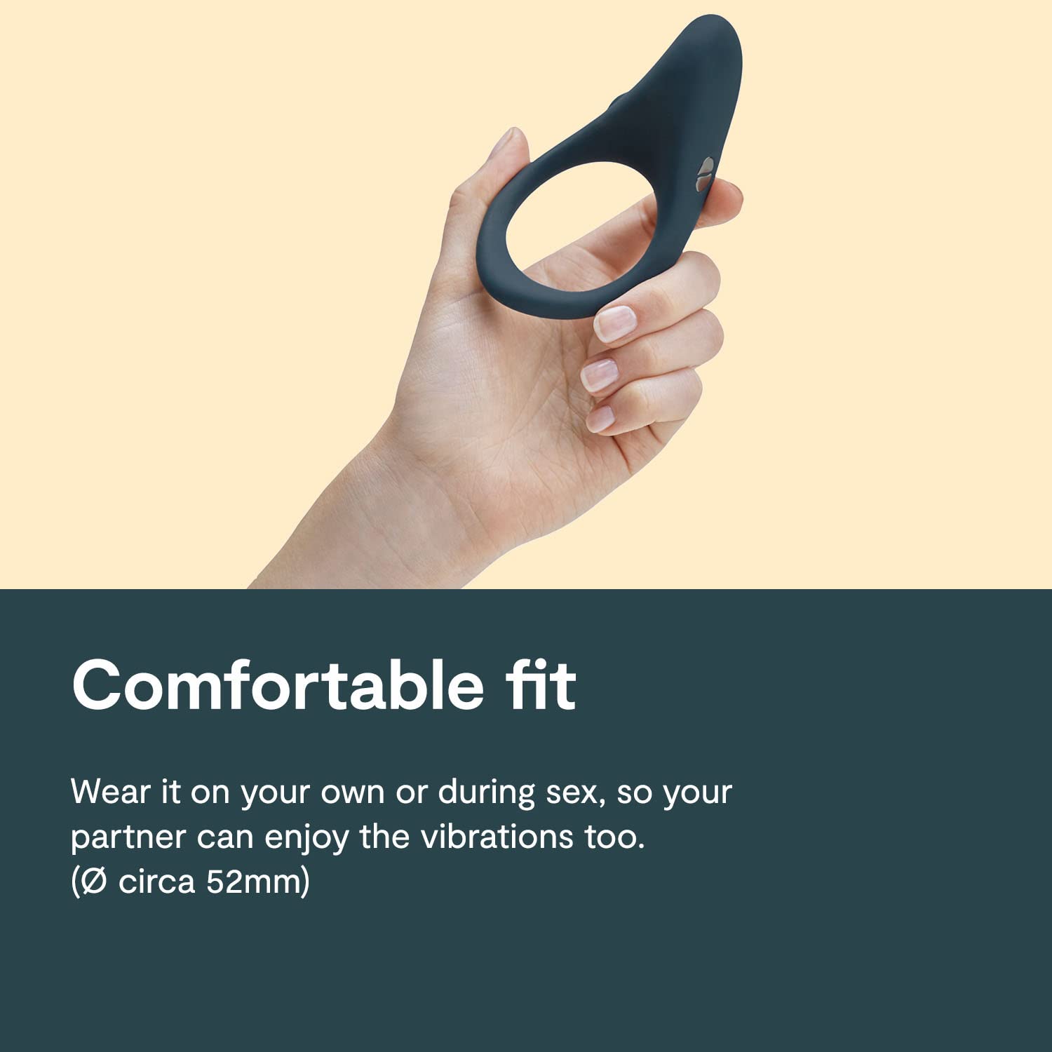 We-Vibe Verge Vibrating Cock Ring - App Controlled Male Vibrator with 10 Vibration Modes | Silicone Penis Ring for Men & Couples | Wearable Adult Toy for Enhanced Pleasure | Perfect for Couples Play & Solo Stimulation