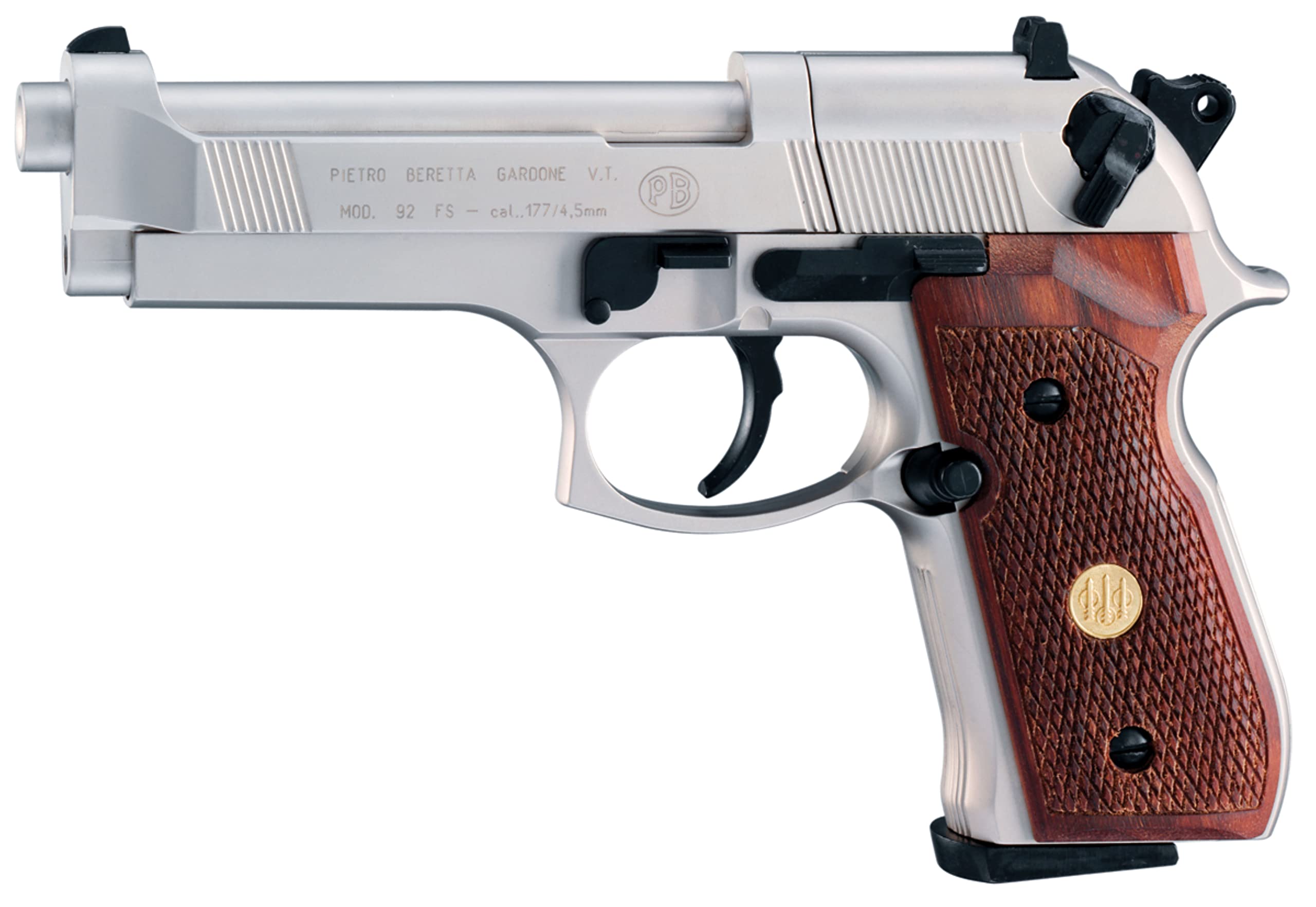 Beretta M92FS All Metal .177 Caliber Pellet Gun Air Pistol - CO2 Powered BB Gun for Target Practice & Plinking | Realistic Airgun for Training, Backyard Shooting & Outdoor Fun