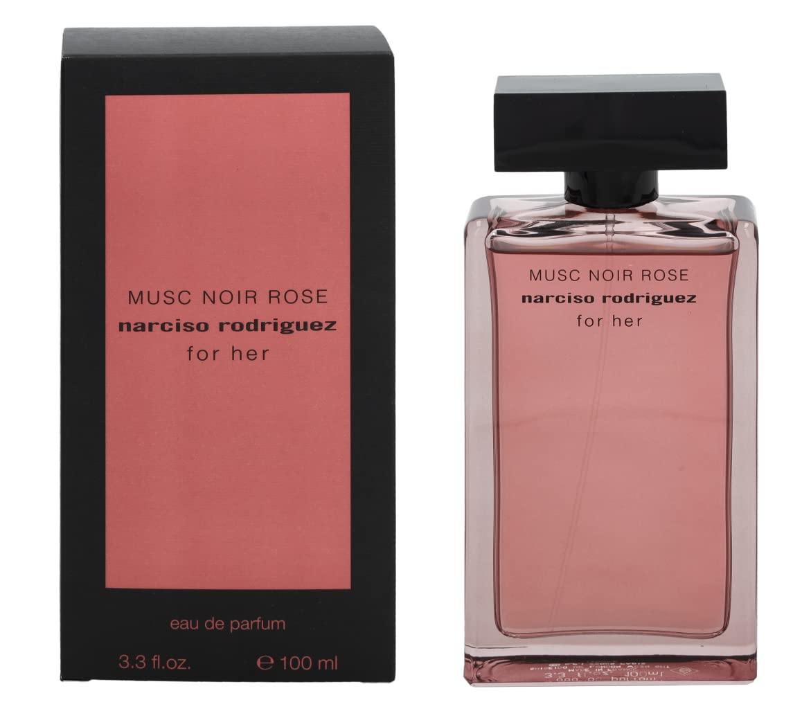 Narciso Rodriguez Musc Noir Rose for Women - 3.3 oz Eau de Parfum Spray | Floral Woody Musk Perfume for Date Night & Special Occasions
