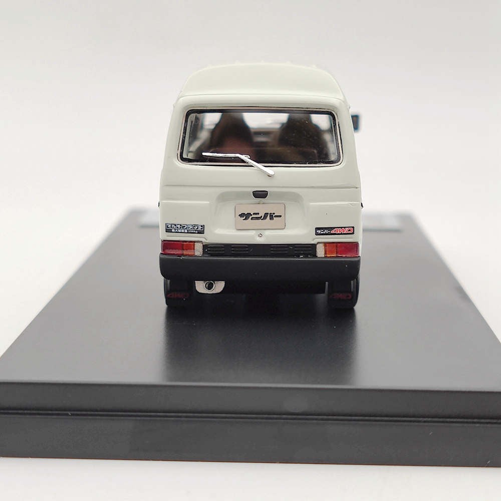 1/43 Scale Subaru SAMBAR 4WD 1980 White Resin Model Car - Collectible Miniature Vehicle Toy for Adults, Perfect for Display, Gifts & Japanese Car Enthusiasts | Ideal for Home Decor, Office Display & Model Car Collections