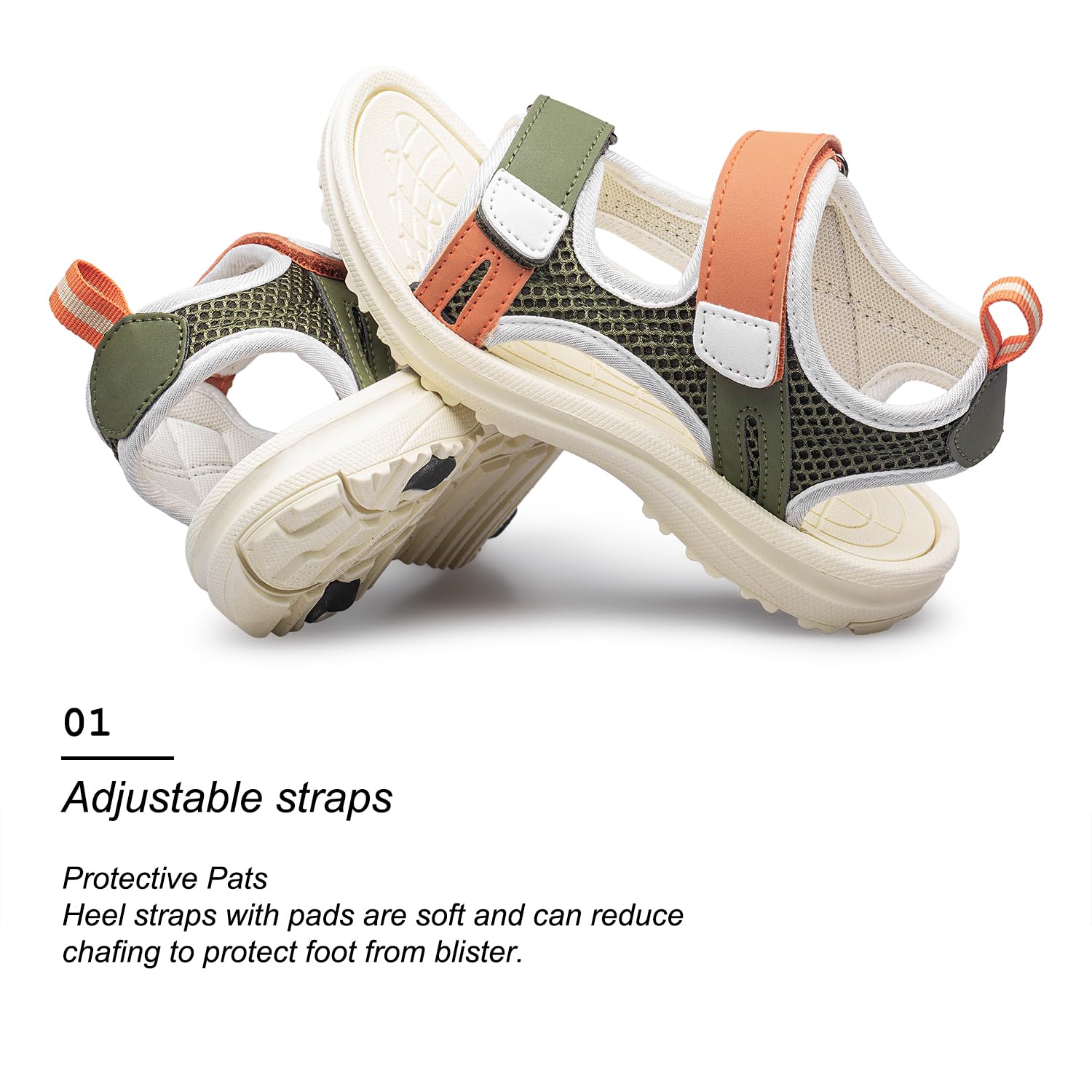**Vibdiv Kids' Open-Toe Sport Sandals for Boys & Girls – Lightweight Summer Outdoor Sandals for Toddler, Little & Big Kids – Perfect for Beach, Pool & Playtime**