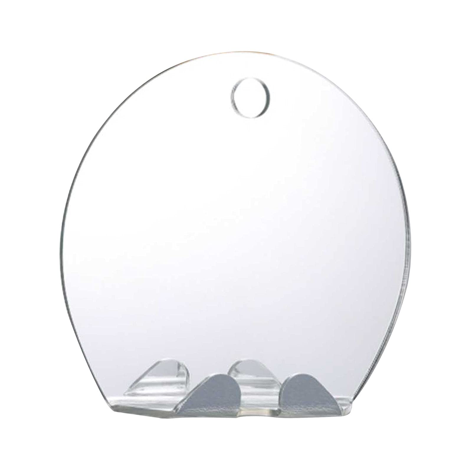 B Baosity Portable Anti Fog Shaving Mirror with Hook - Round Makeup Mirror for Bathroom, Travel & Gym - Fog-Free Shaving & Grooming Essential