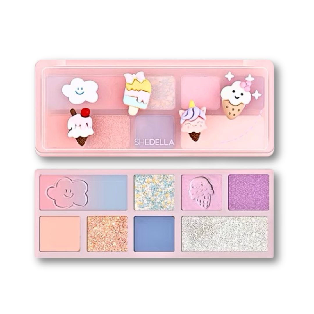 Shedella Egyptian Doll 8-Color Eyeshadow Palette - Highly Pigmented Makeup Kit for Day & Night Looks - Perfect for Parties, Weddings & Special Occasions
