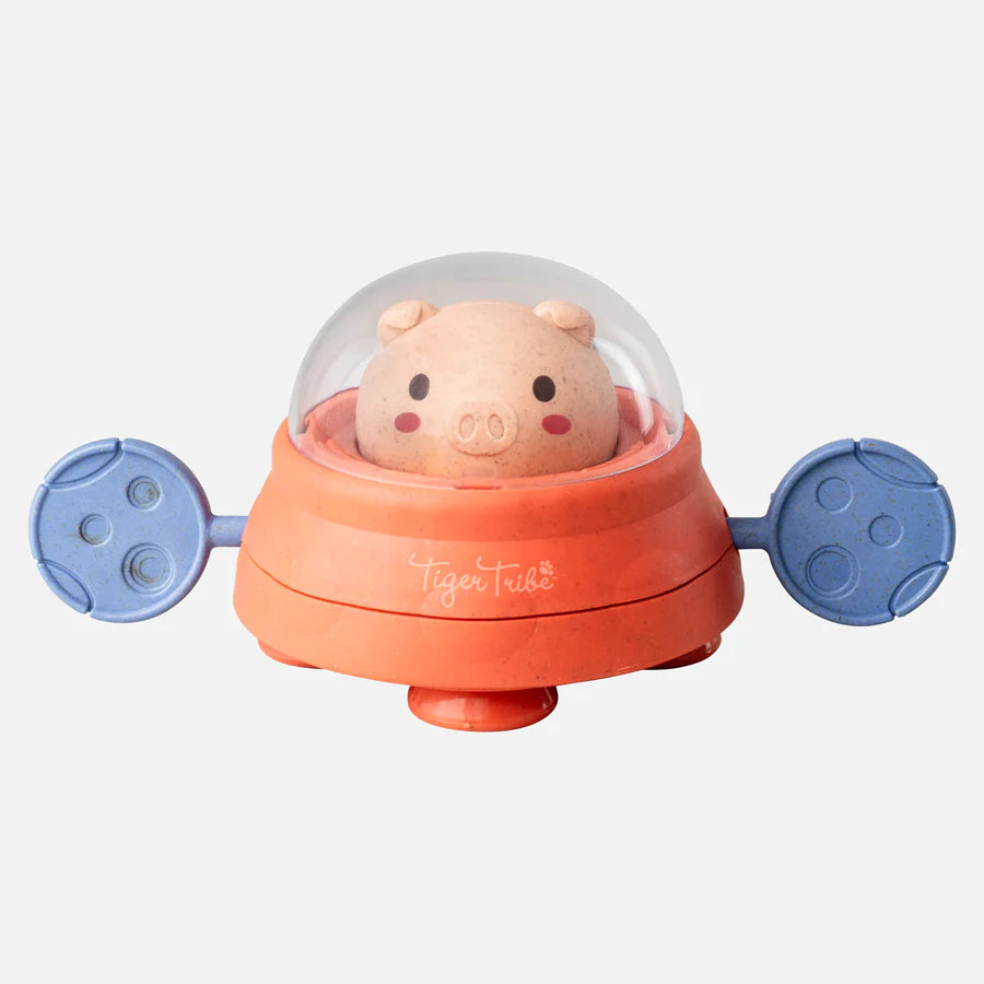 Bath Paddle Ship Space Piggy - Cute Floating Bath Toy for Kids | Fun Bathtime Companion for Toddlers & Infants | Perfect for Sensory Play, Water Games & Bathtub Adventures