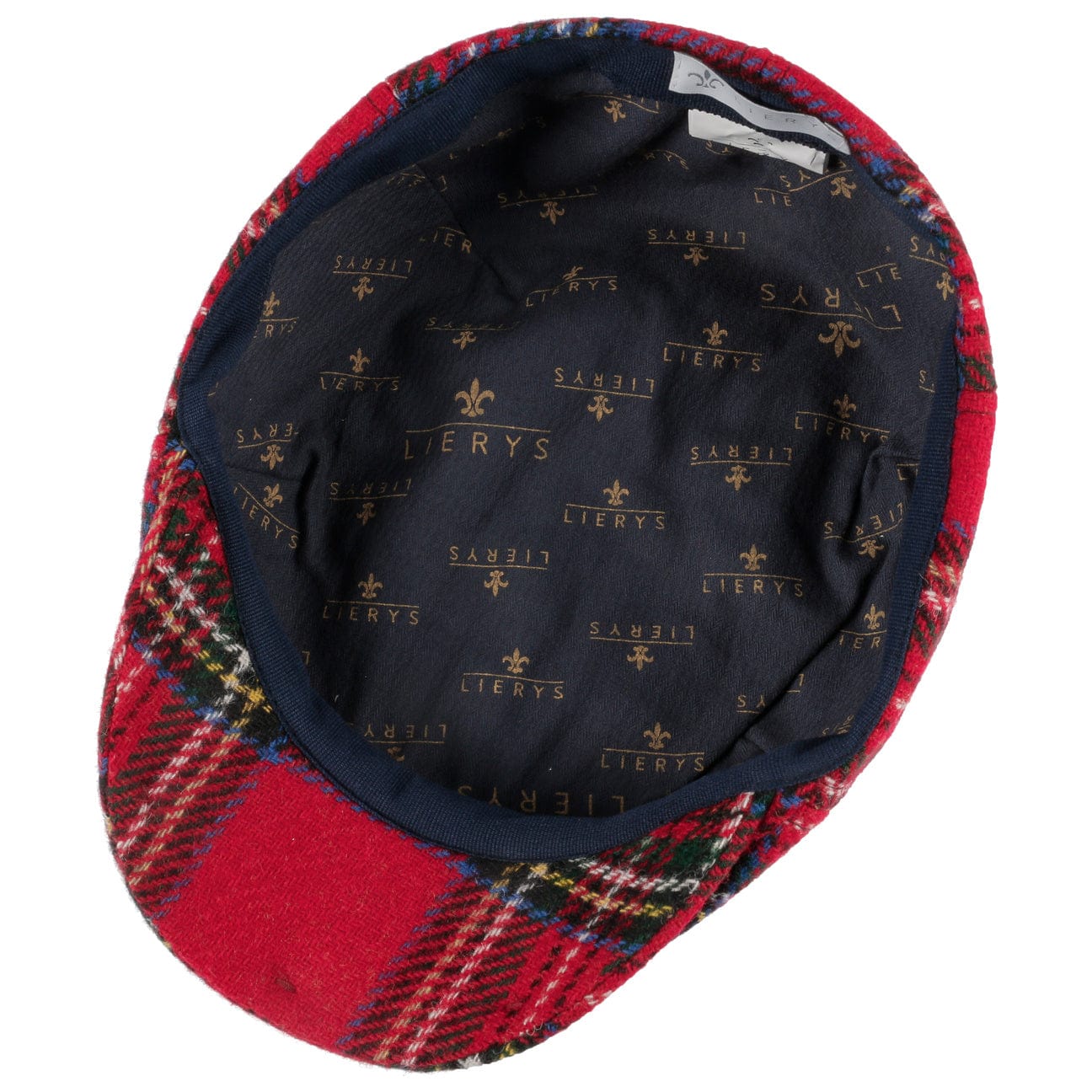 Lierys Stewart Wool Check Flat Cap - Classic British Style Men's Hat for Winter, Outdoor & Casual Wear