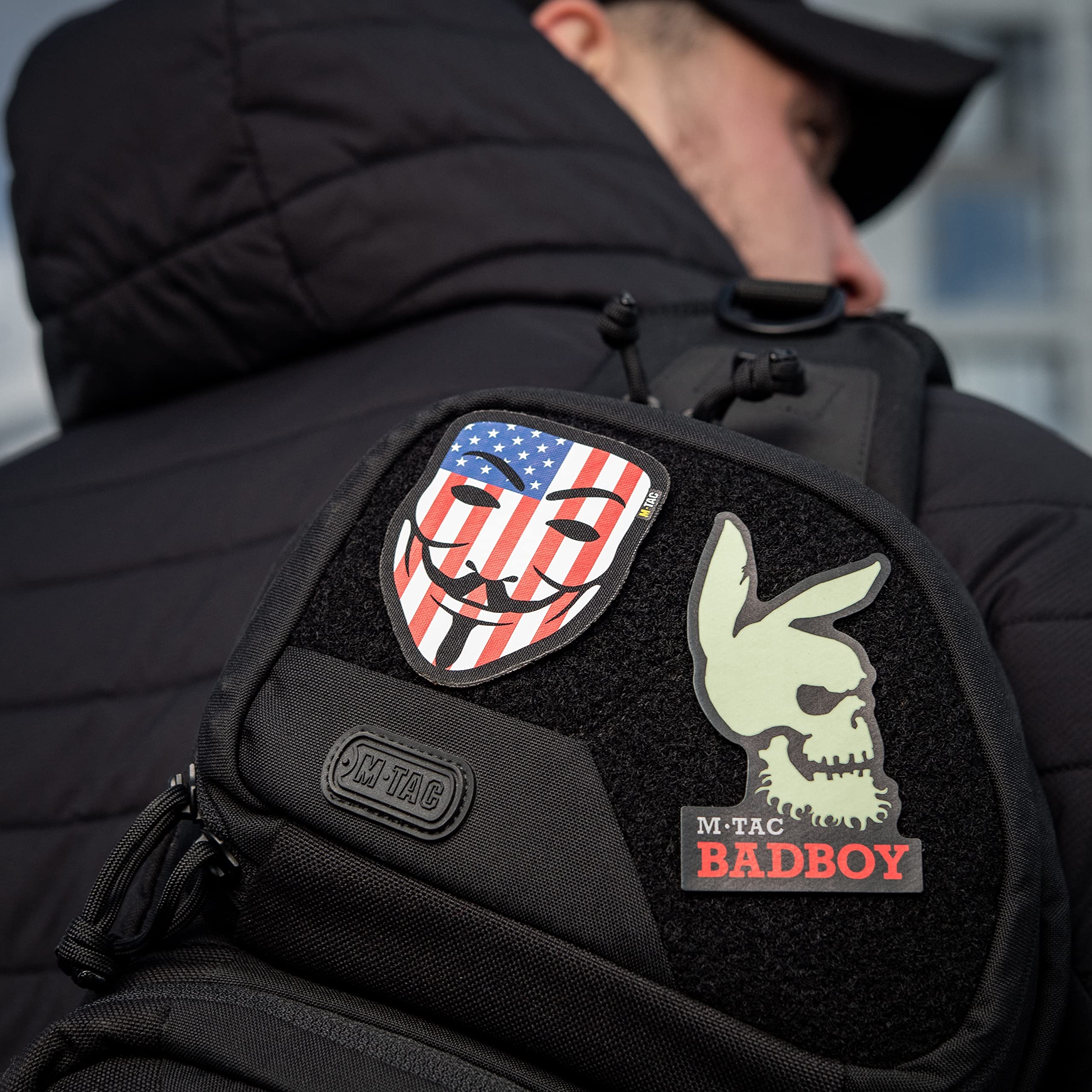 M Tac Patch Anonymous - Tactical Morale Patch for Military, Police, and Outdoor Enthusiasts - Perfect for Vests, Backpacks, and Gear Customization