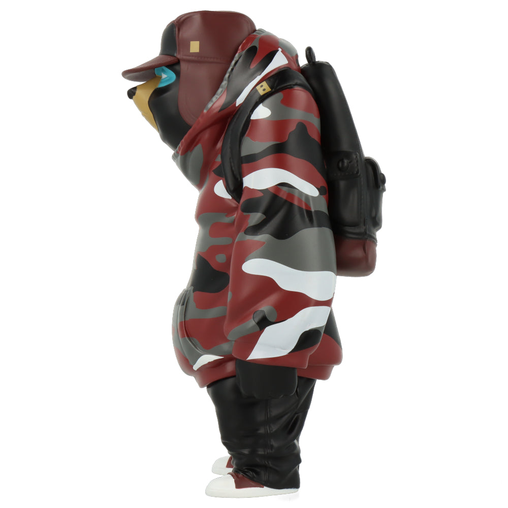 Kub Brick Red Camo Edition by Mike Fudge x UVD Toys - Limited Edition Collectible Art Toy for Display & Photography - Perfect for Urban Street Art Collections and Creative Home Decor