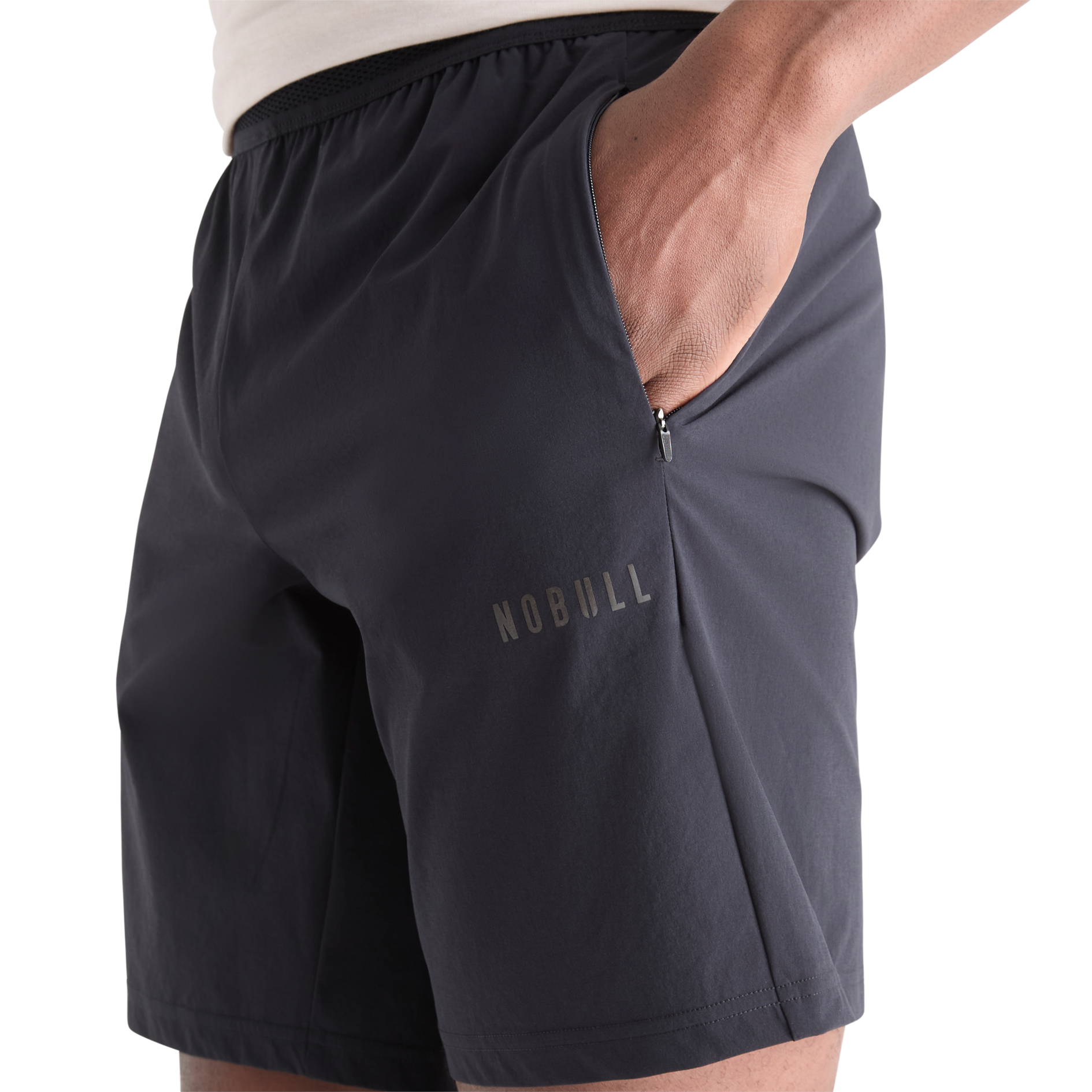 Men's Solid Stretch Shorts 9