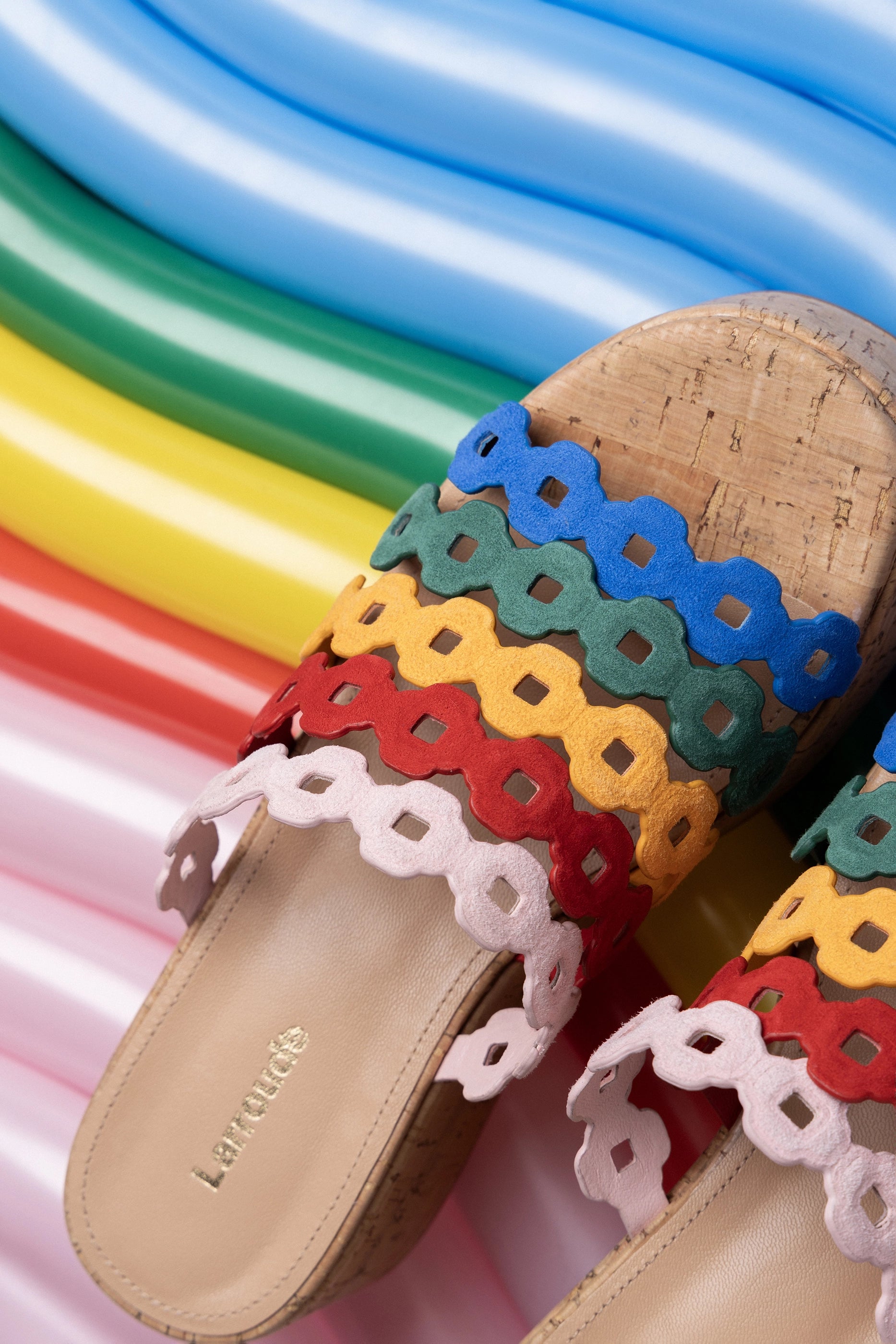 Charli Mule Women's Multicolor Leather Slip-On Shoes - Perfect for Casual Outings, Office Wear & Summer Comfort