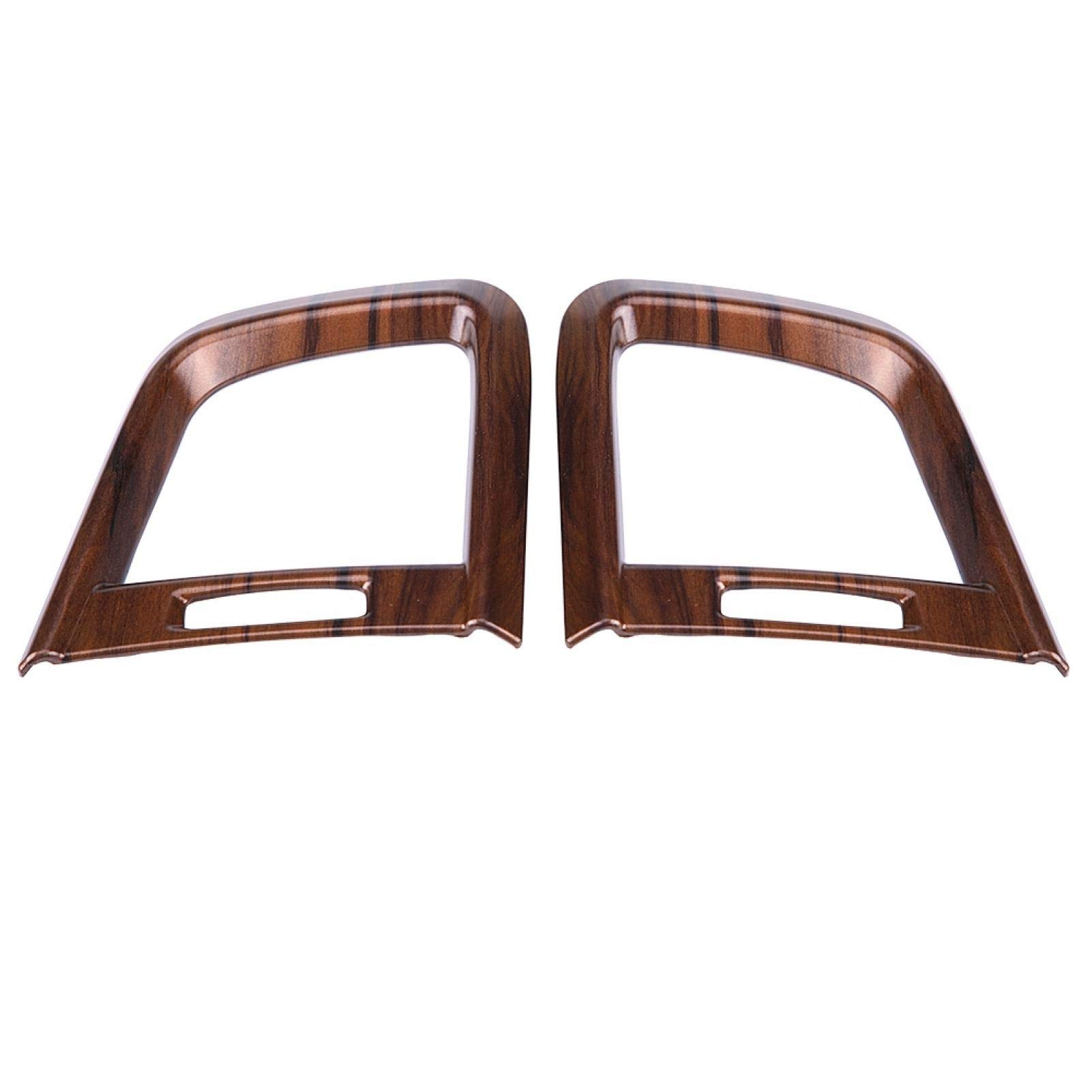2PCS Side Air Conditioning Vent Trim - Compatible with Car AC Vent Cover, Wood Outlet Cover | Universal Fit for Most Vehicles | Perfect for Car Interior Upgrade & Airflow Control