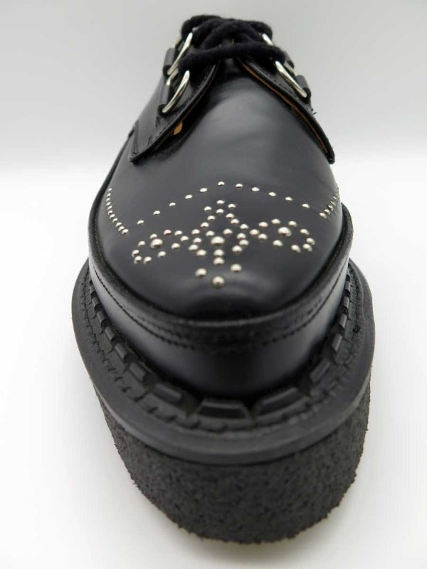 George Cox 4410 V Stud D Ring - Classic Punk Rock Boots for Men & Women | Perfect for Concerts, Festivals & Alternative Fashion