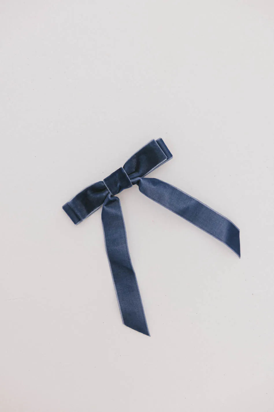 Blue Double Loop Velvet Hair Bow for Women & Girls - Perfect for Parties, Weddings, and Everyday Elegance