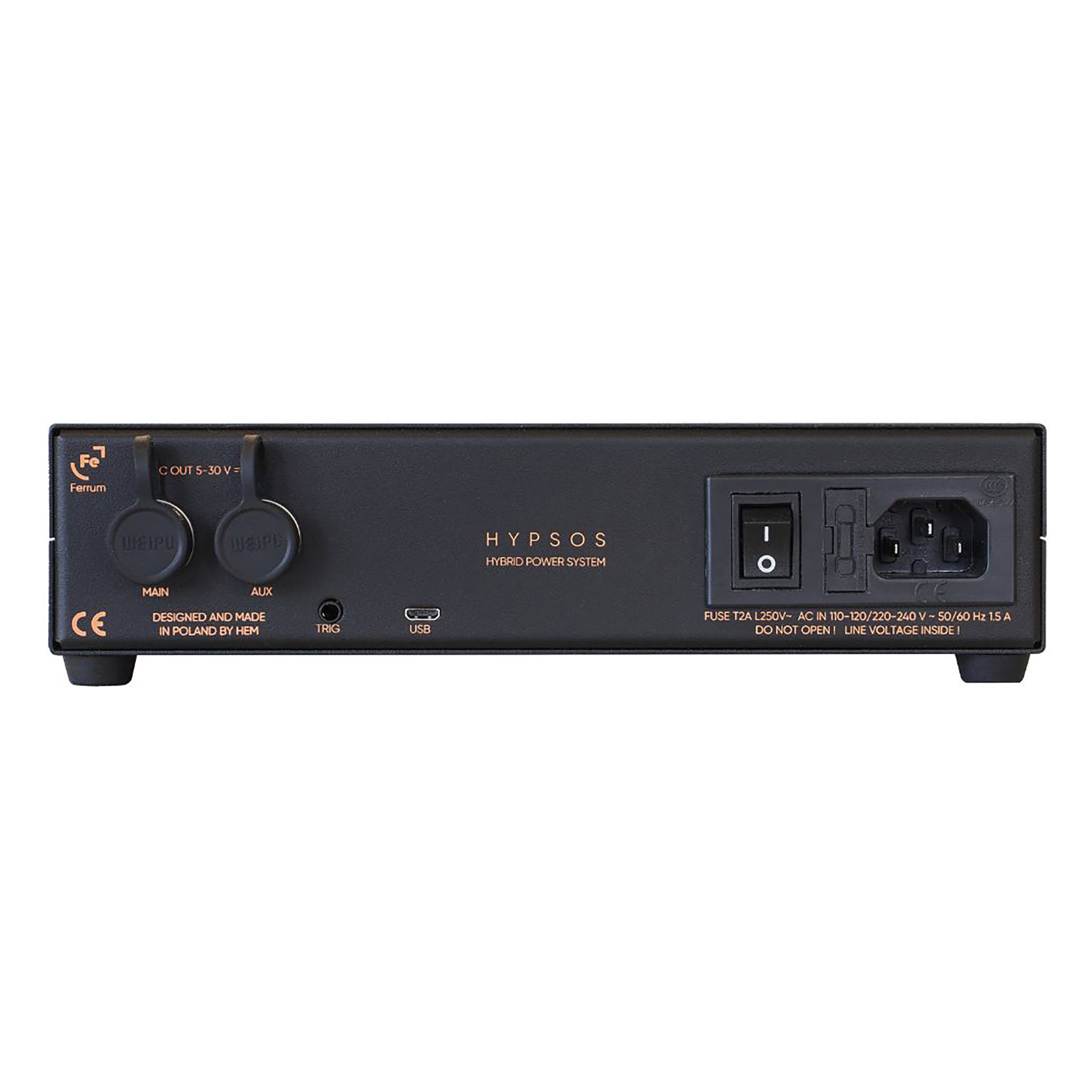 Ferrum HYPSOS Dual Output Linear/Switching Hybrid Power Supply - High Precision Audio Equipment Power Solution for Studio & Hi-Fi Systems